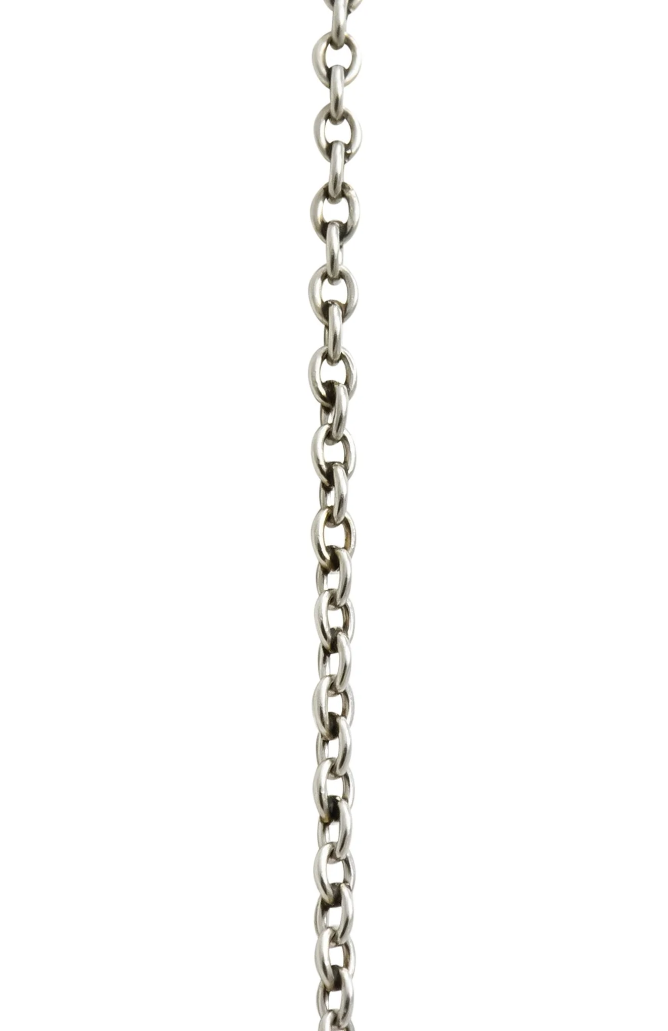 Edwardian Freshwater Natural Pearl Diamond Platinum-Topped 14 Karat Gold Drop Necklace - Image 5