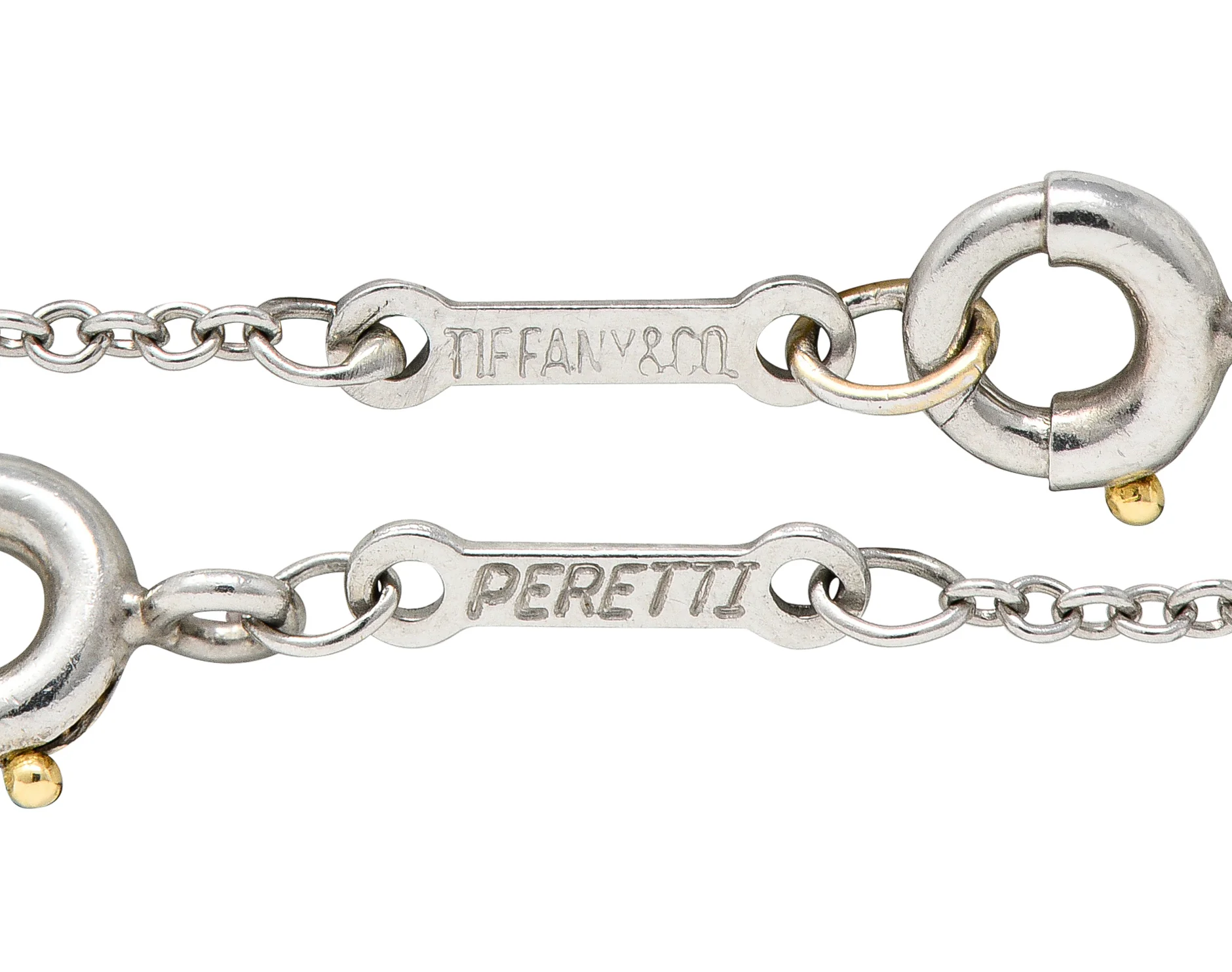 Elsa Peretti Tiffany & Co. 1.00 CTW Diamond Platinum Diamonds By The Yard Vintage Station Necklace - Image 7