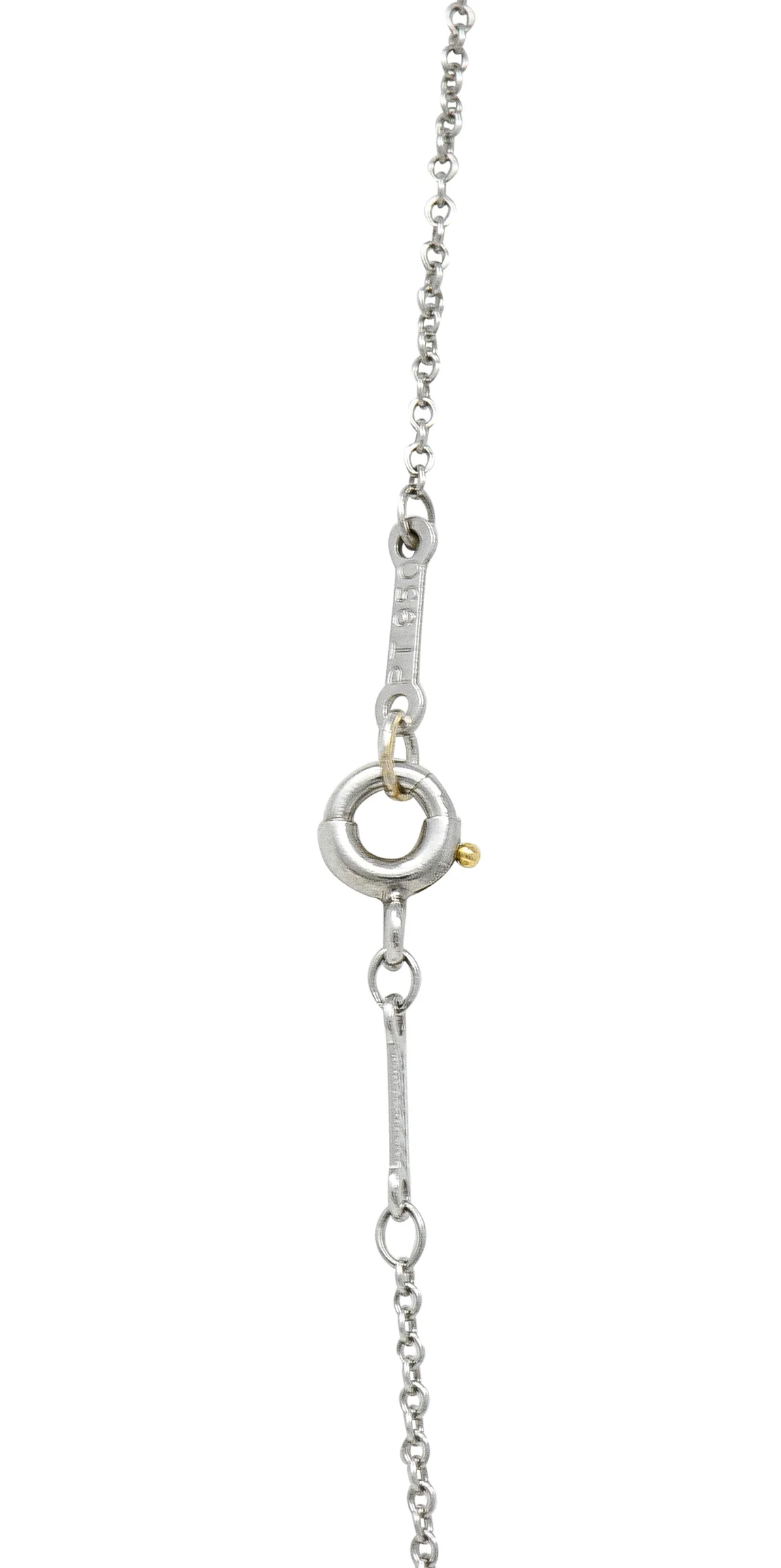 Elsa Peretti Tiffany & Co. 1.00 CTW Diamond Platinum Diamonds By The Yard Vintage Station Necklace - Image 9