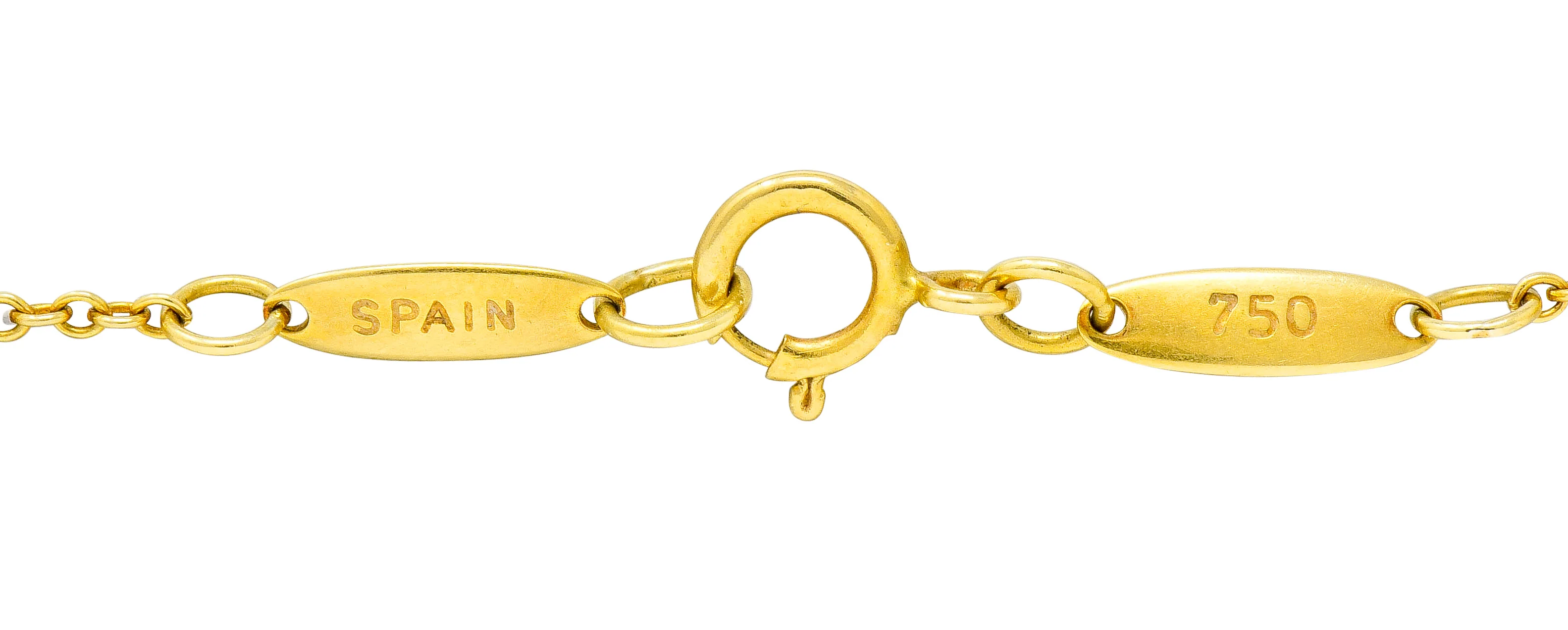 Elsa Peretti Tiffany & Co. 18 Karat Gold 14MM Open Heart Pendant Necklace - Image 10
