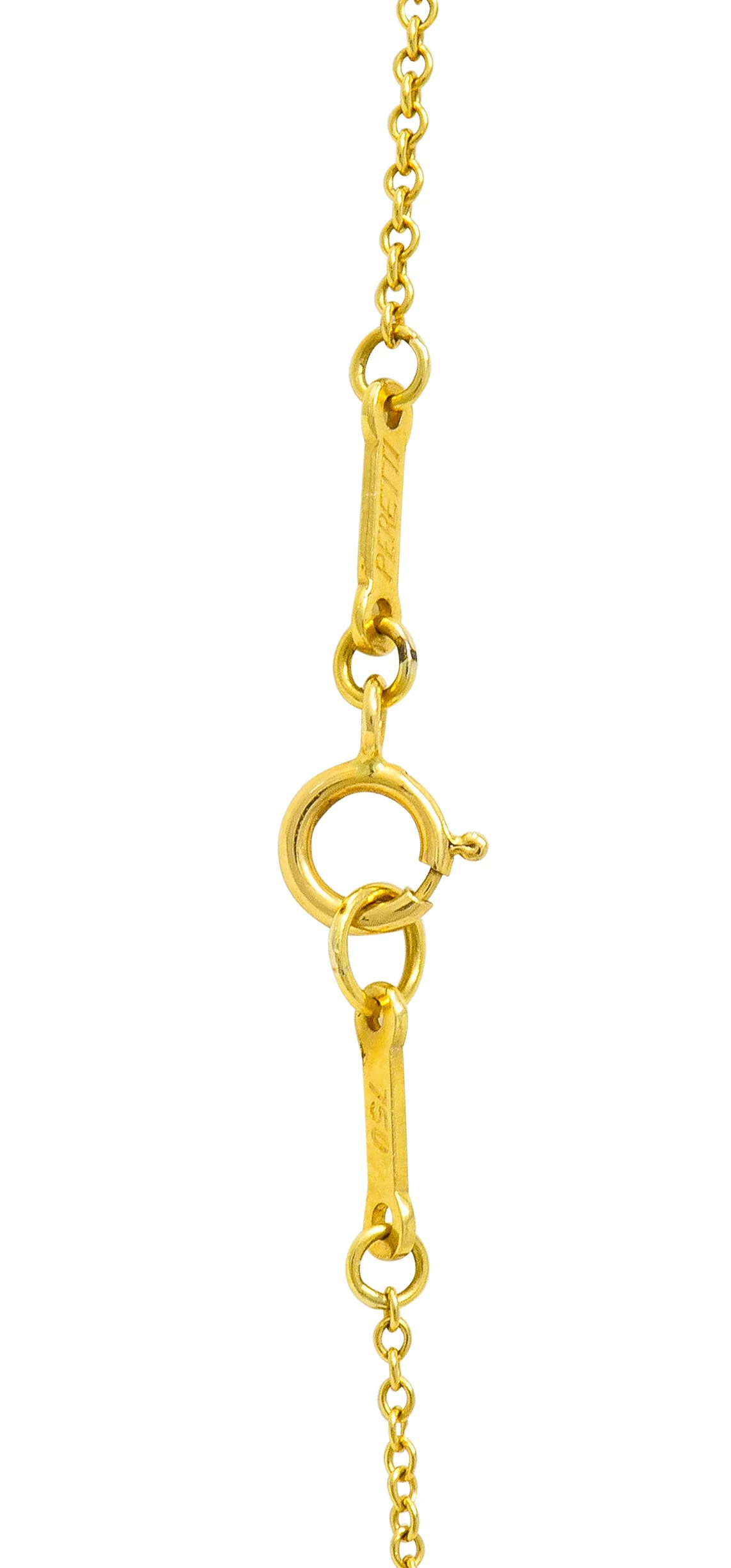Elsa Peretti Tiffany & Co. 18 Karat Gold 14MM Open Heart Pendant Necklace - Image 6