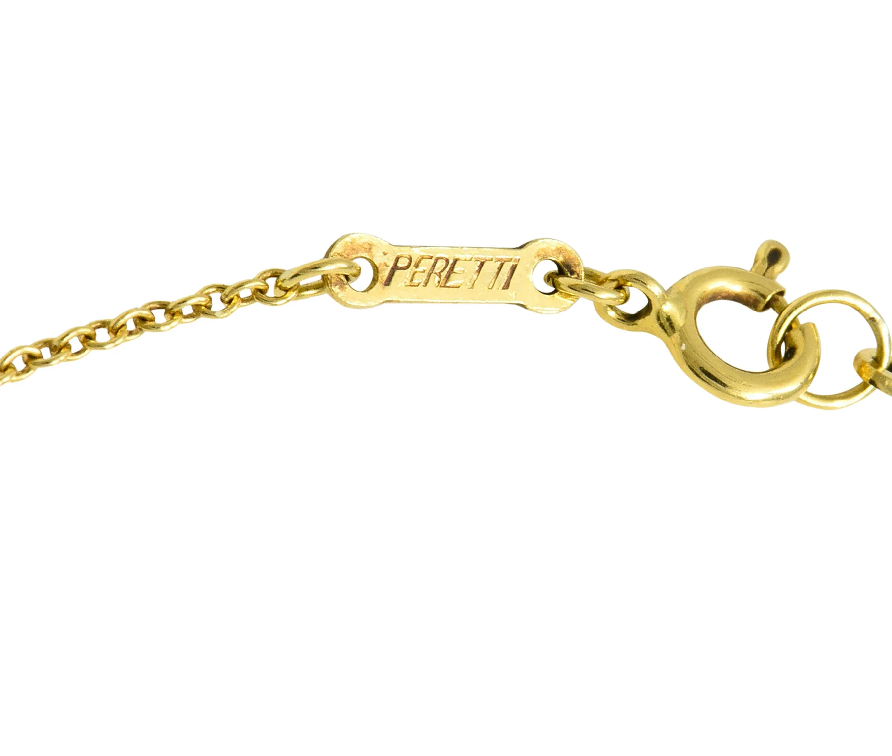 Elsa Peretti Tiffany & Co. 18 Karat Gold 25MM Open Heart Pendant Necklace - Image 10