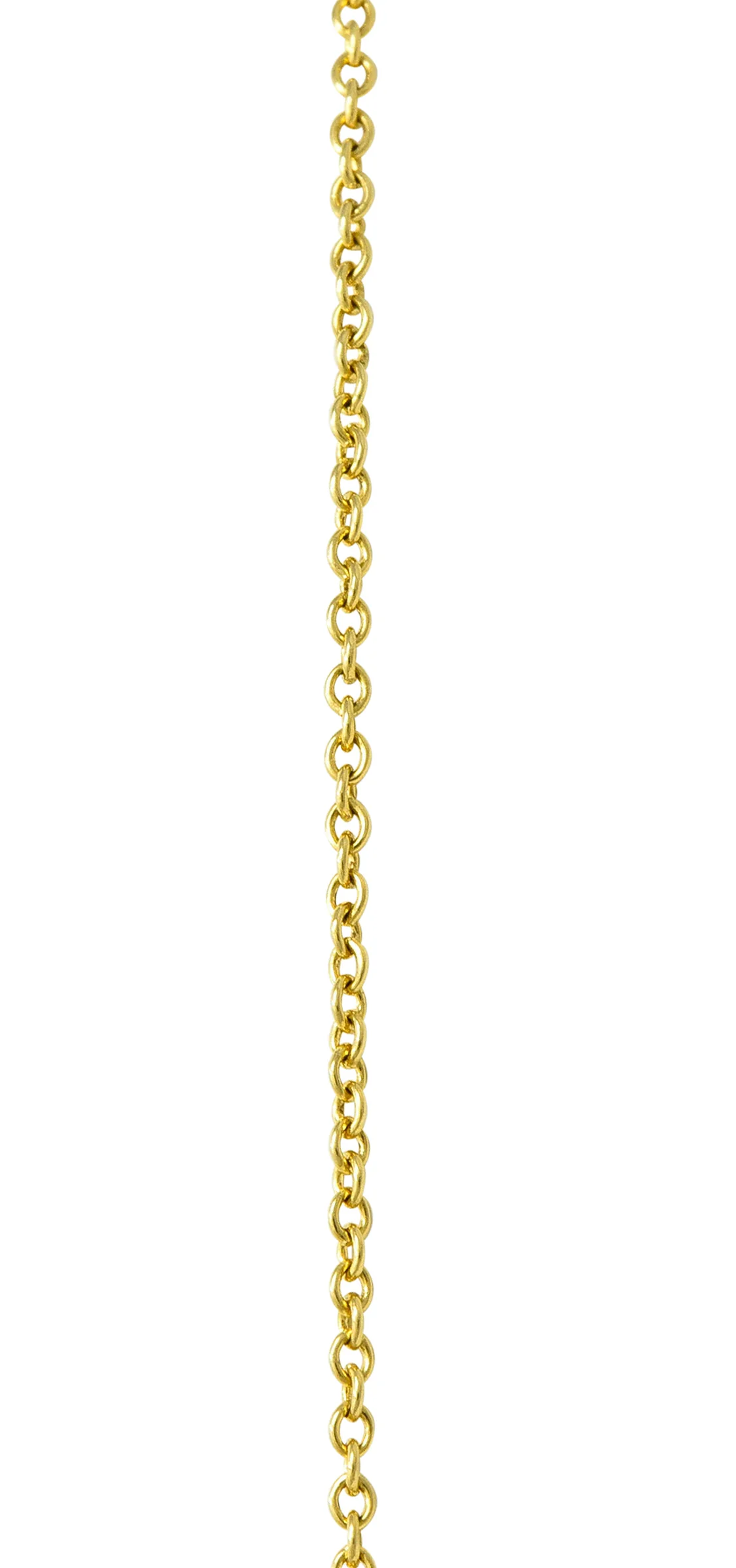 Elsa Peretti Tiffany & Co. 18 Karat Gold 25MM Open Heart Pendant Necklace - Image 8