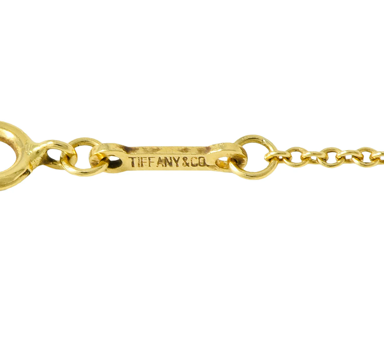 Elsa Peretti Tiffany & Co. 18 Karat Gold 25MM Open Heart Pendant Necklace - Image 9