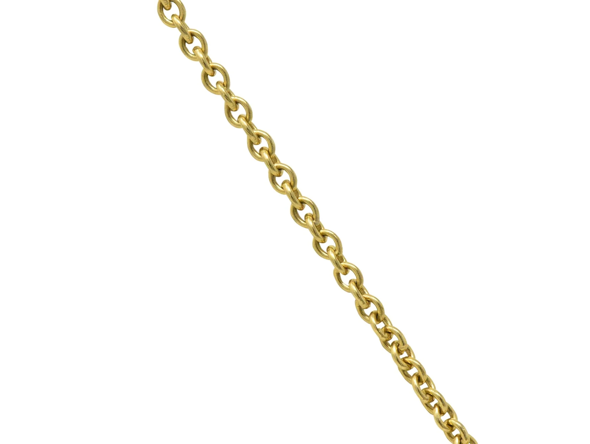 Elsa Peretti Tiffany & Co. 18 Karat Gold Infinity Cross Pendant Necklace - Image 3