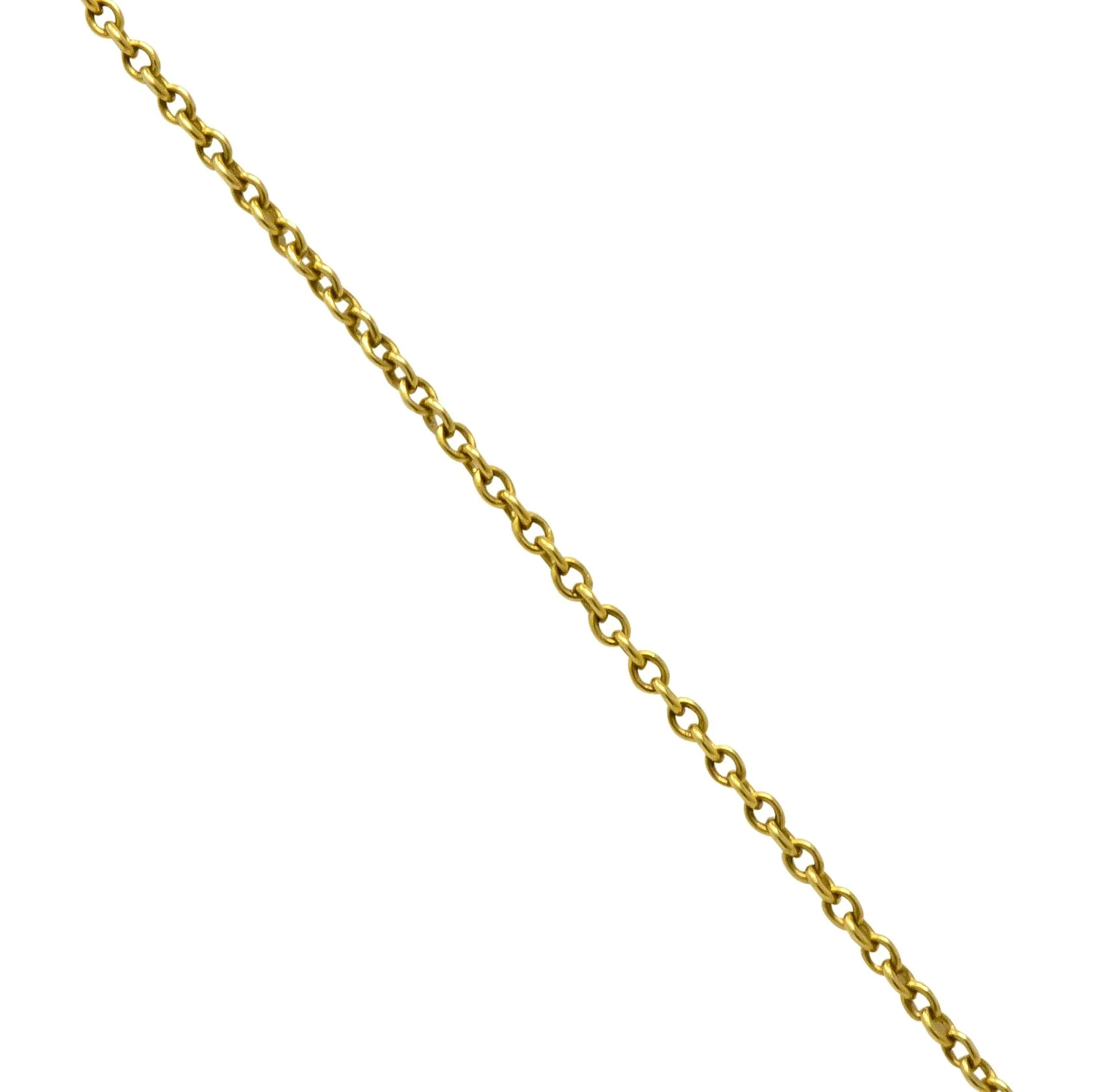 Elsa Peretti Tiffany & Co. 18 Karat Gold Open Heart Pendant Necklace - Image 5
