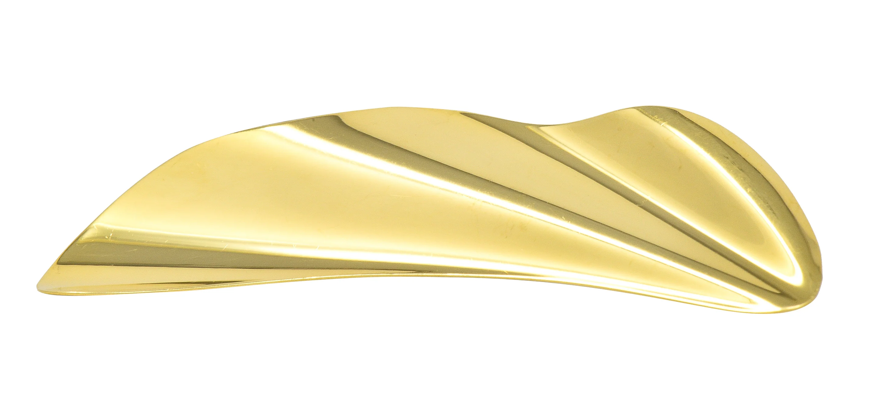 Elsa Peretti Tiffany & Co. 18 Karat Yellow Gold High Tide Earrings - Image 8