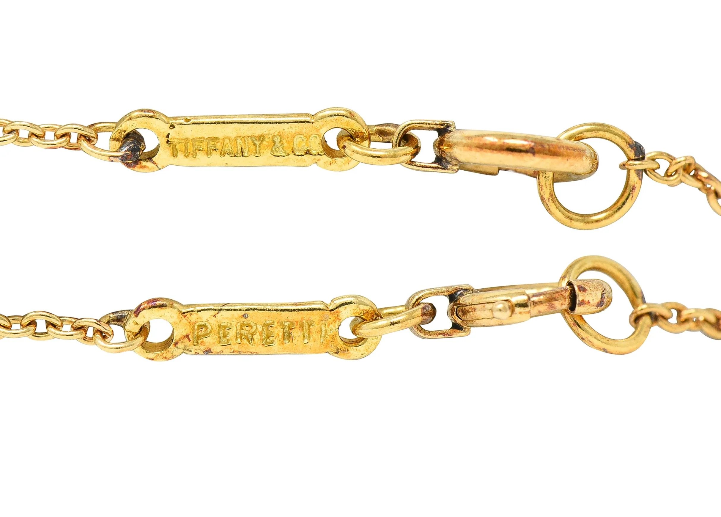 Elsa Peretti Tiffany & Co. 18 Karat Yellow Gold Madonna Pendant Necklace - Image 7
