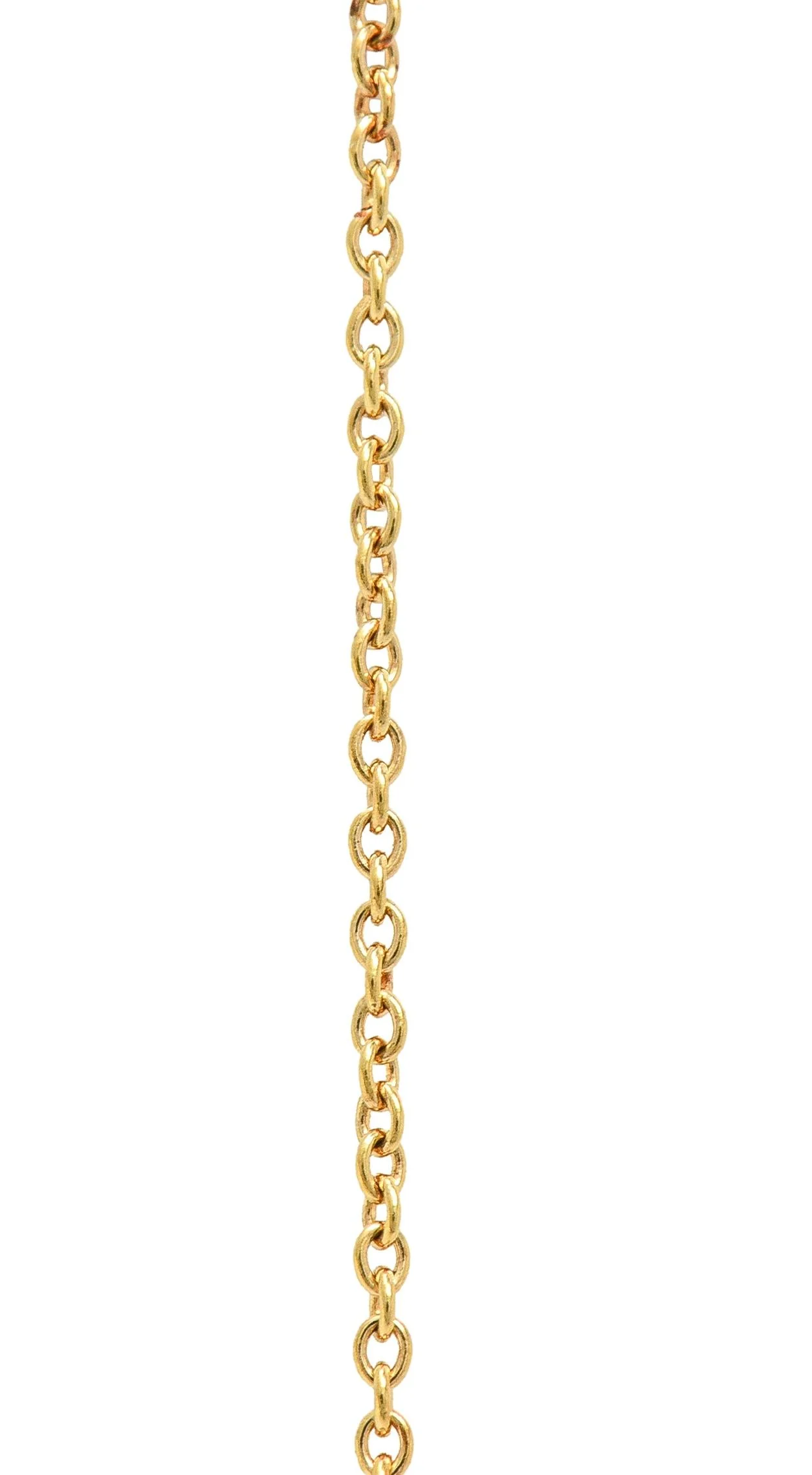 Elsa Peretti Tiffany & Co. 18 Karat Yellow Gold Madonna Pendant Necklace - Image 9