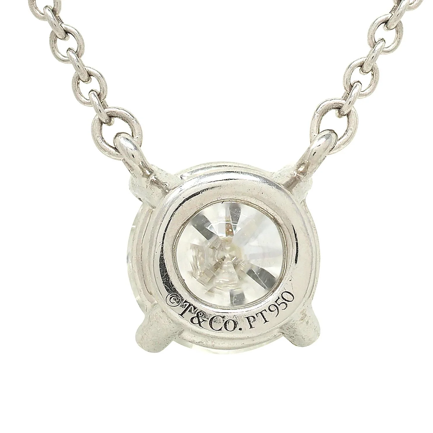 Elsa Peretti Tiffany & Co. 1990's 0.96 CTW Diamond Platinum Vintage Solitaire Station Necklace - Image 8