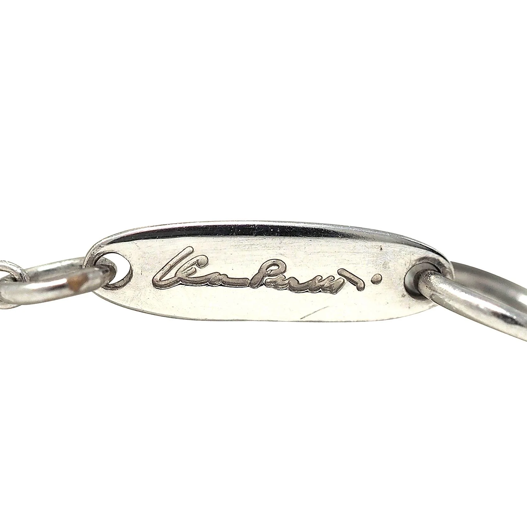 Elsa Peretti Tiffany & Co. 1990's 0.96 CTW Diamond Platinum Vintage Solitaire Station Necklace - Image 9
