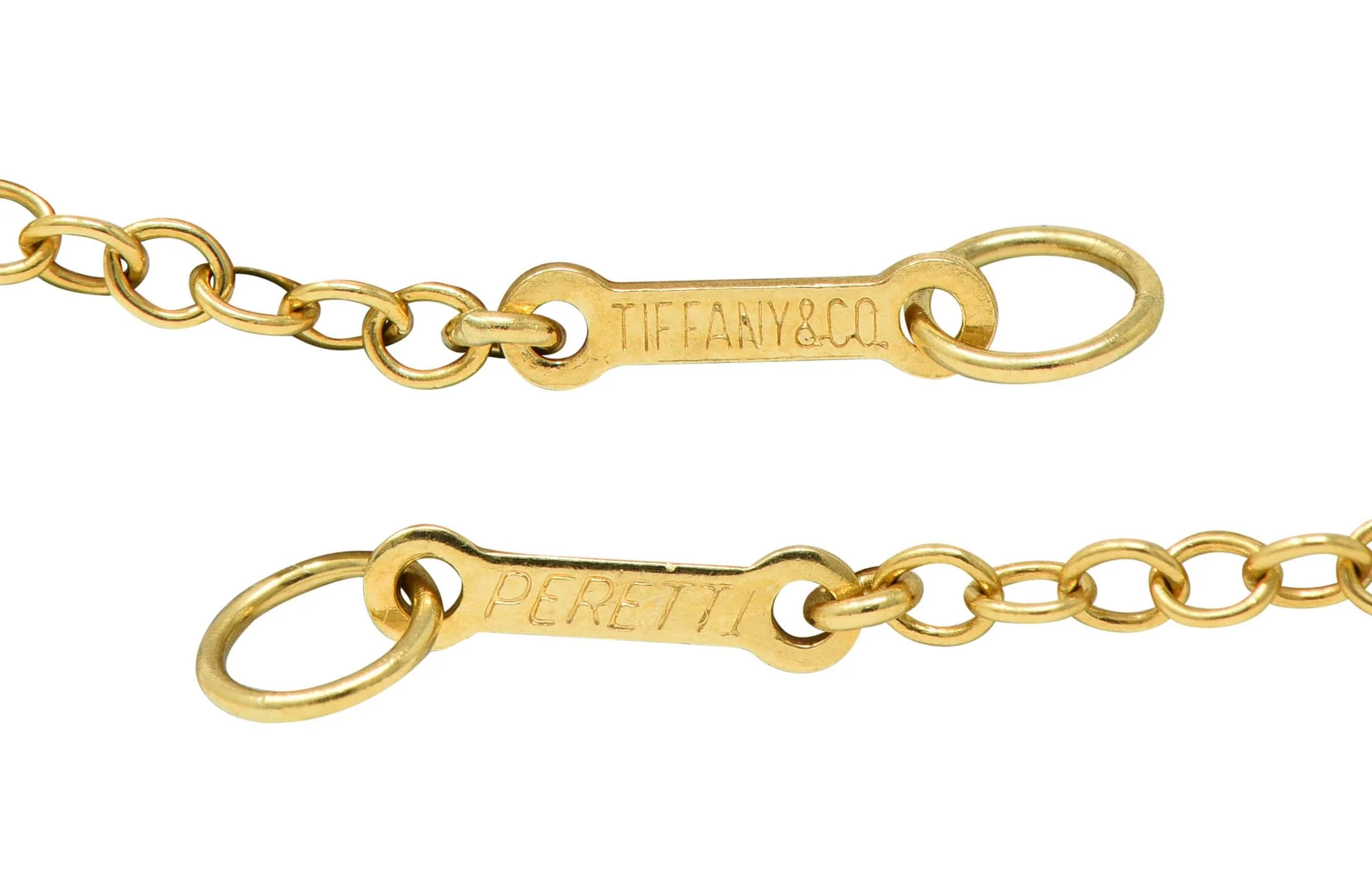 Elsa Peretti Tiffany & Co. 1990's 18 Karat Yellow Gold Vintage Five Teardrop Fringe Necklace - Image 7