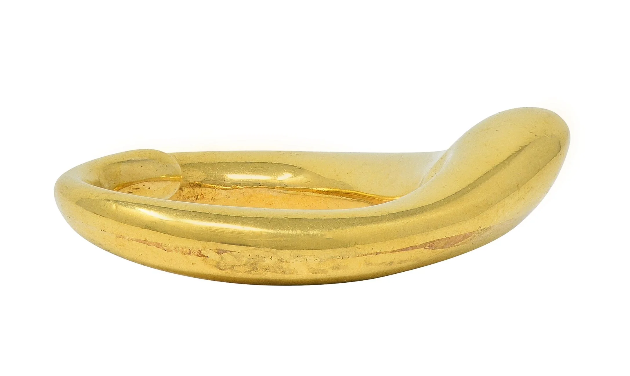 Elsa Peretti Tiffany & Co. 1990's 18 Karat Yellow Gold Vintage Open Heart Pendant - Image 6