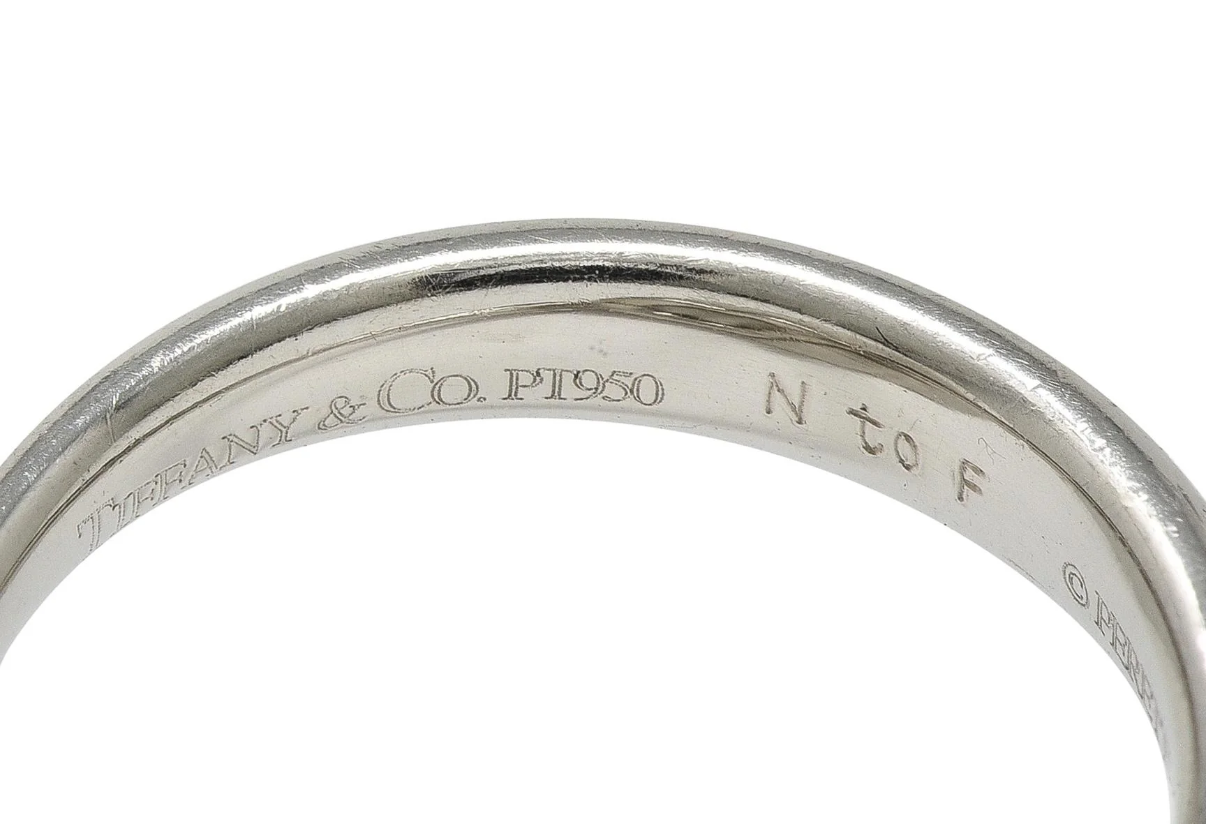 Elsa Peretti Tiffany & Co. 1990s's Diamond Platinum Open Heart Band Ring - Image 5