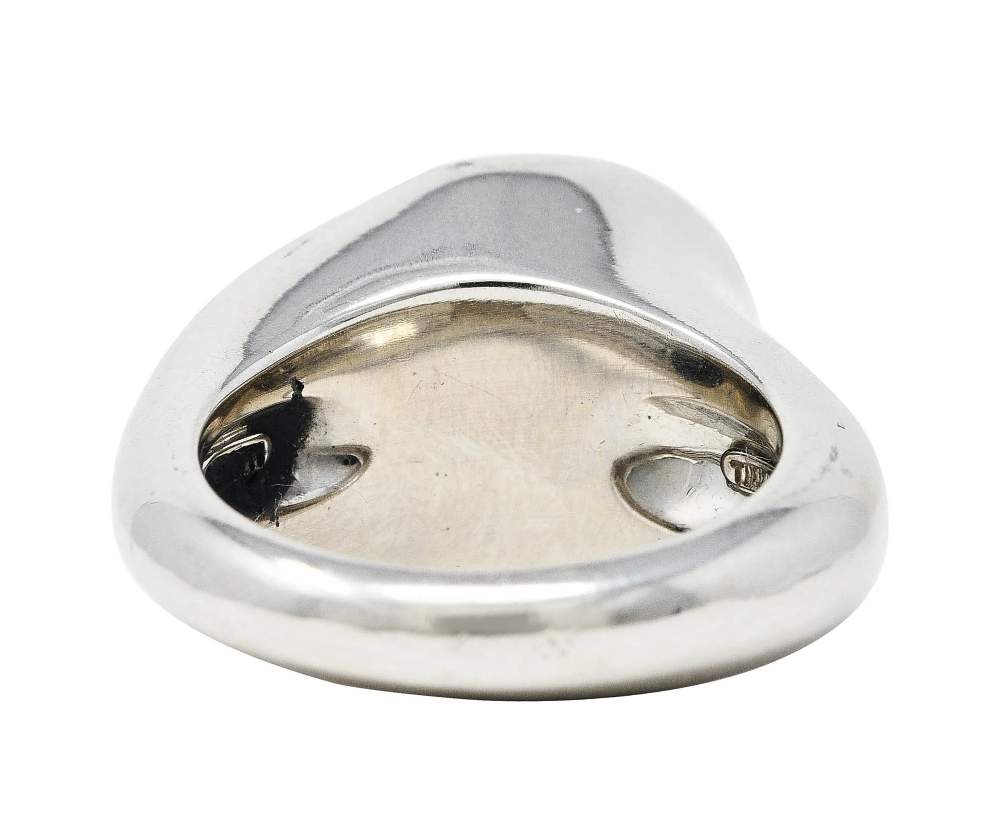 Elsa Peretti Tiffany & Co. Baroque Tahitian Pearl Platinum Ring - Image 6