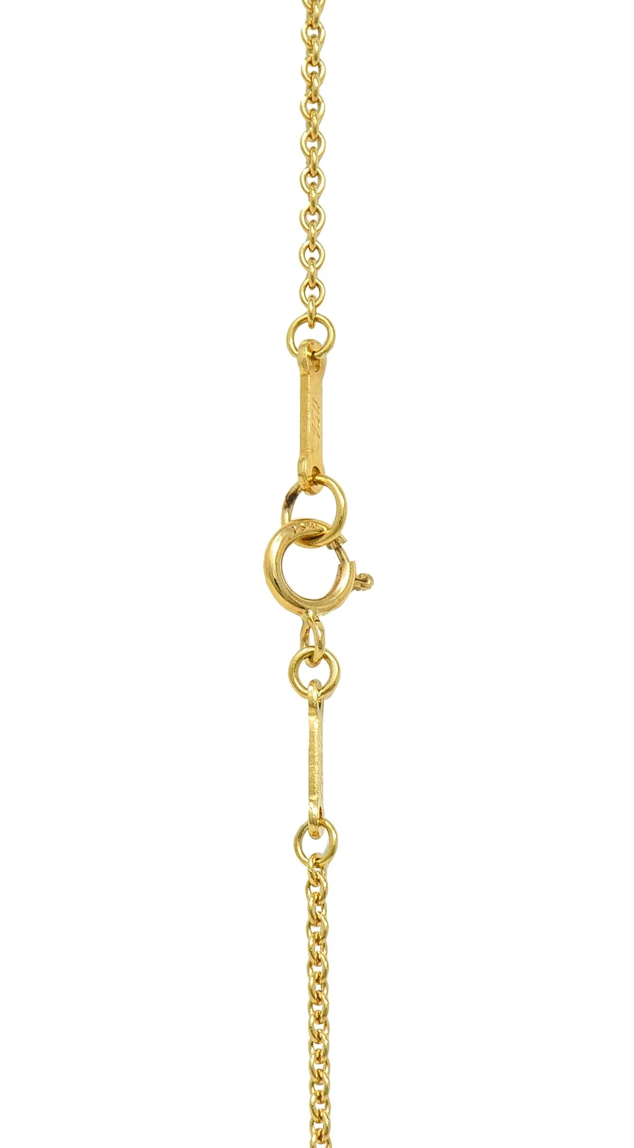 Elsa Peretti Tiffany & Co. Diamond 18 Karat Gold Open Heart Pendant Necklace - Image 7