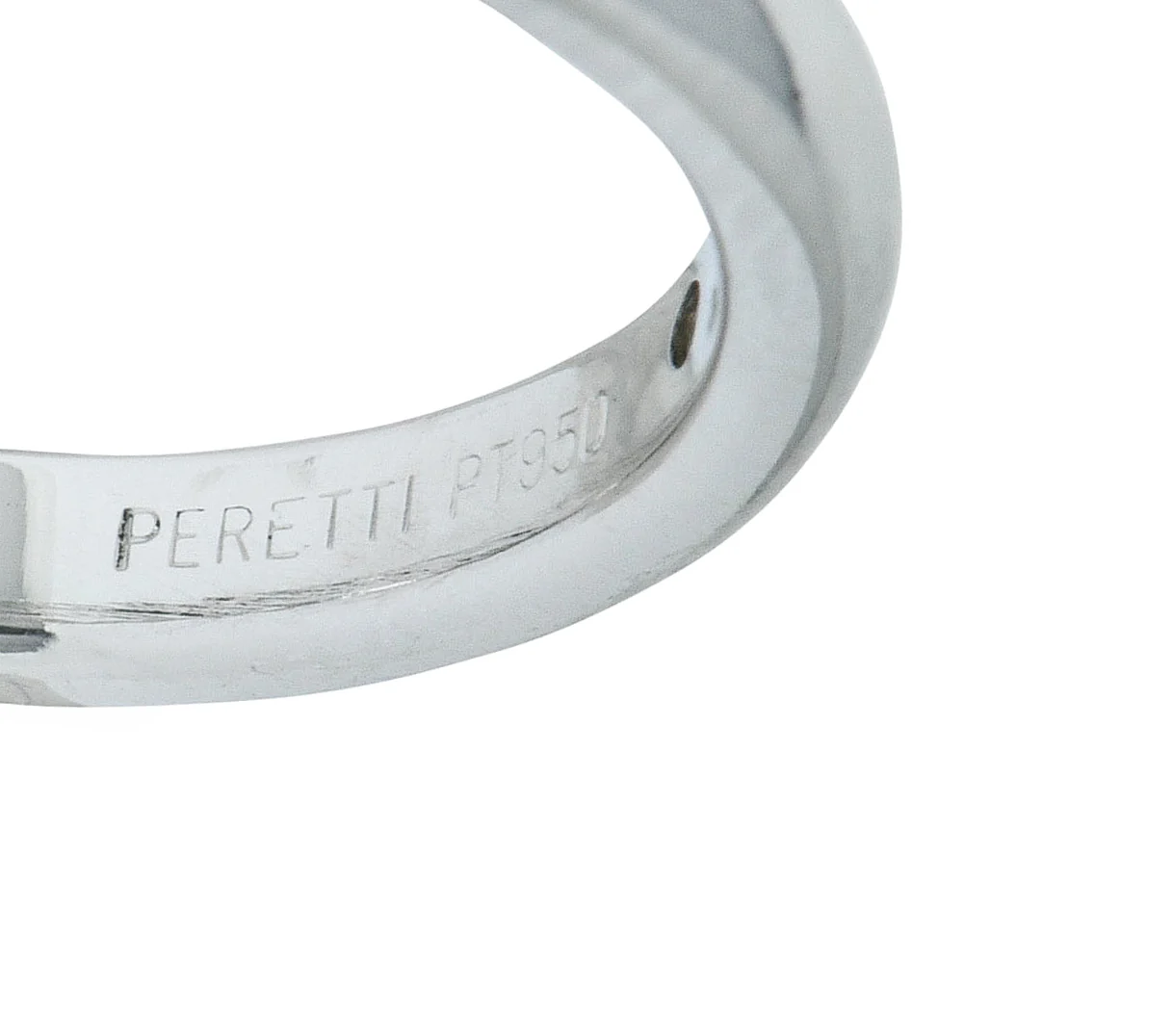 Elsa Peretti Tiffany & Co. Diamond Platinum Stacking Band Ring - Image 6