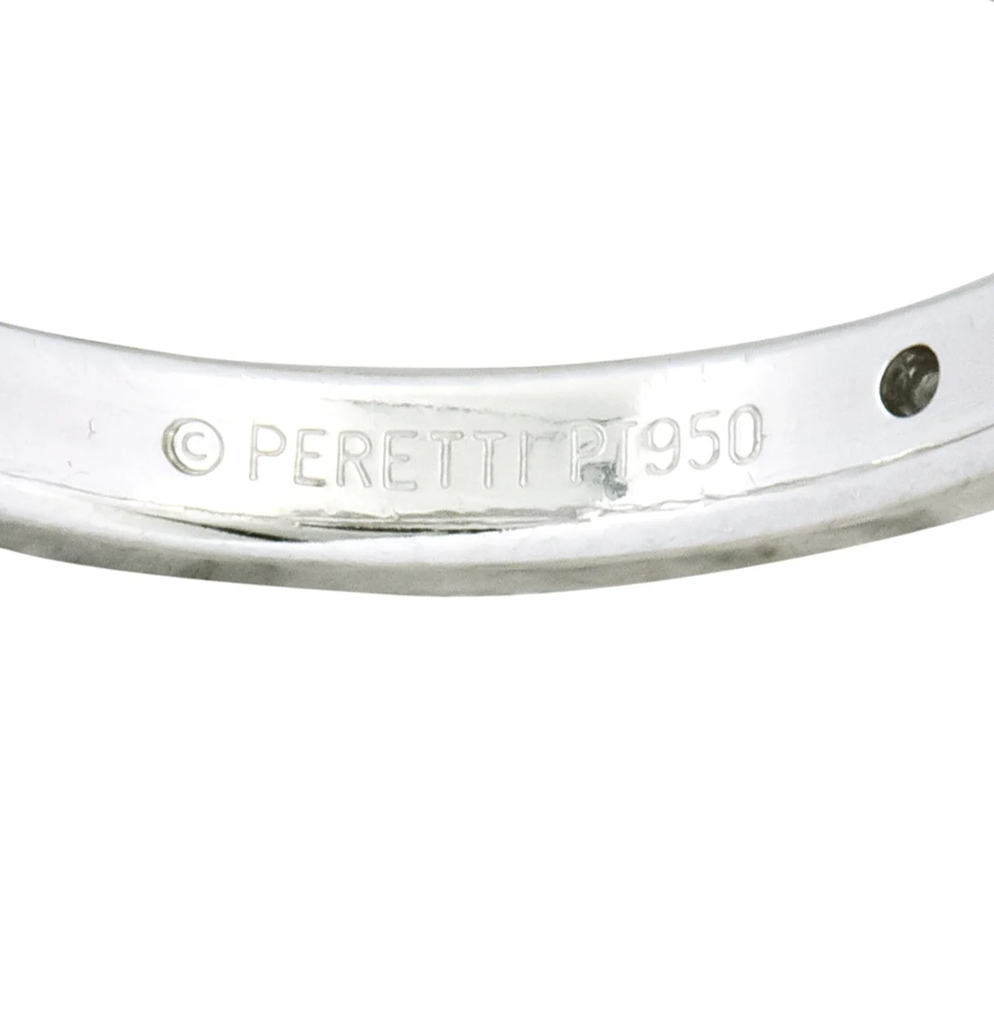 Elsa Peretti Tiffany & Co. Diamond Platinum Stacking Band Ring - Image 6