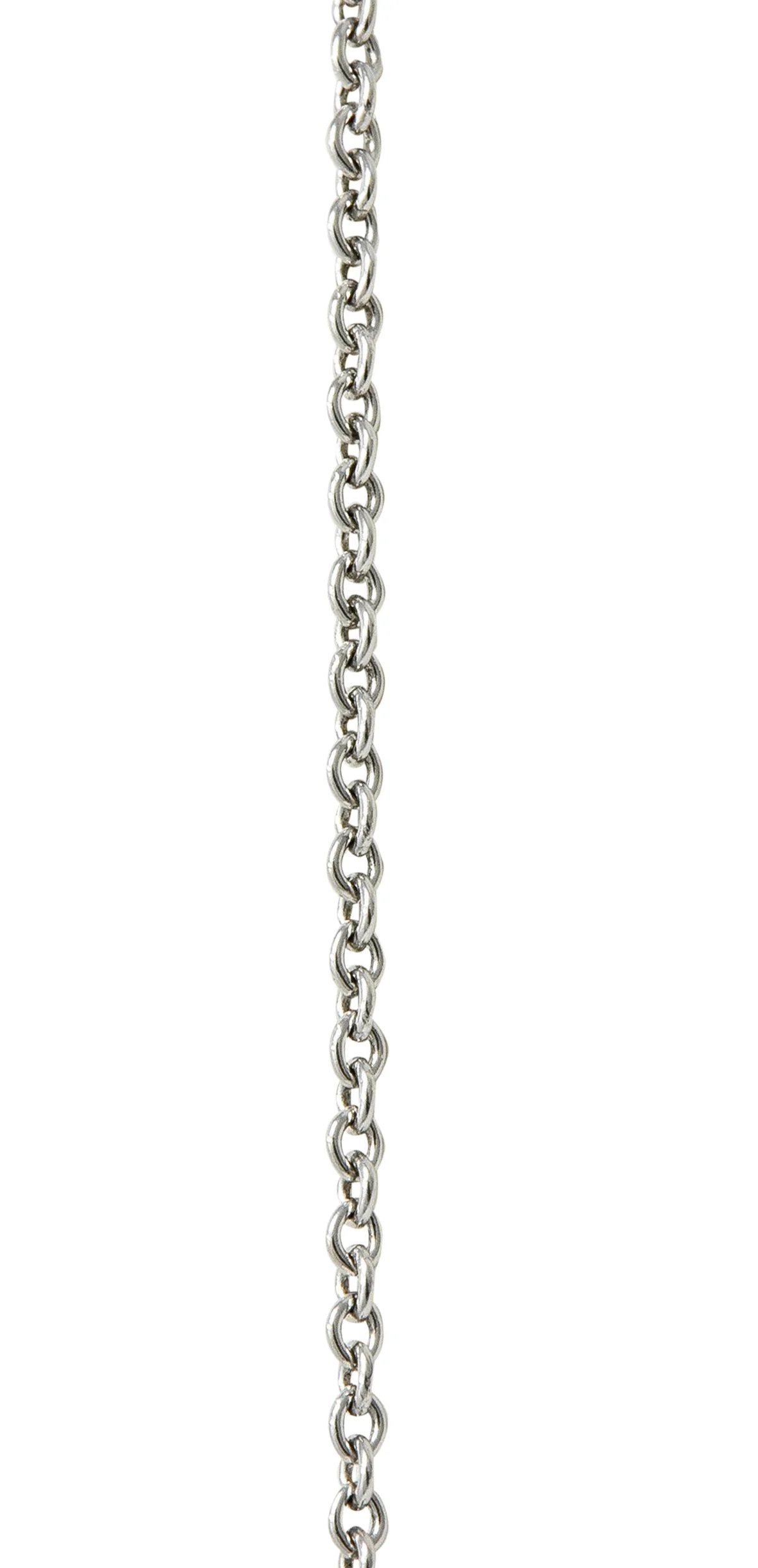 Elsa Peretti Tiffany & Co. Onyx Platinum Touchstone Pendant Necklace - Image 8