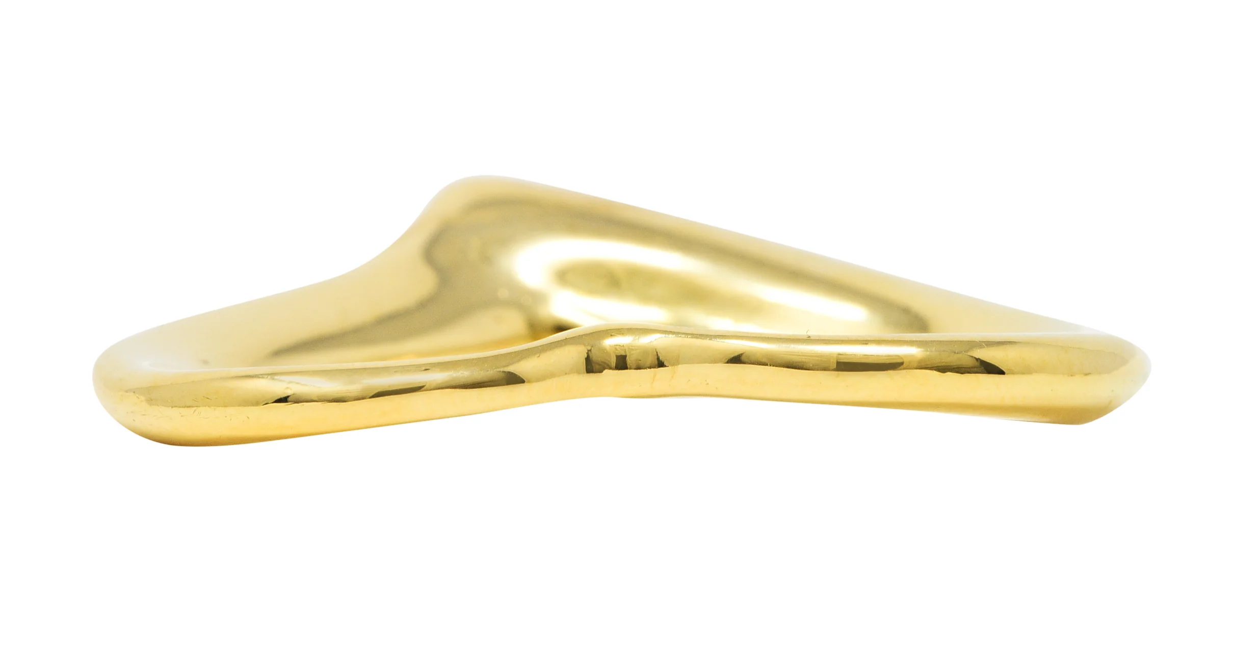 Elsa Peretti Tiffany & Co. Spain 18 Karat Gold 30.0 MM Open Heart Pendant - Image 8