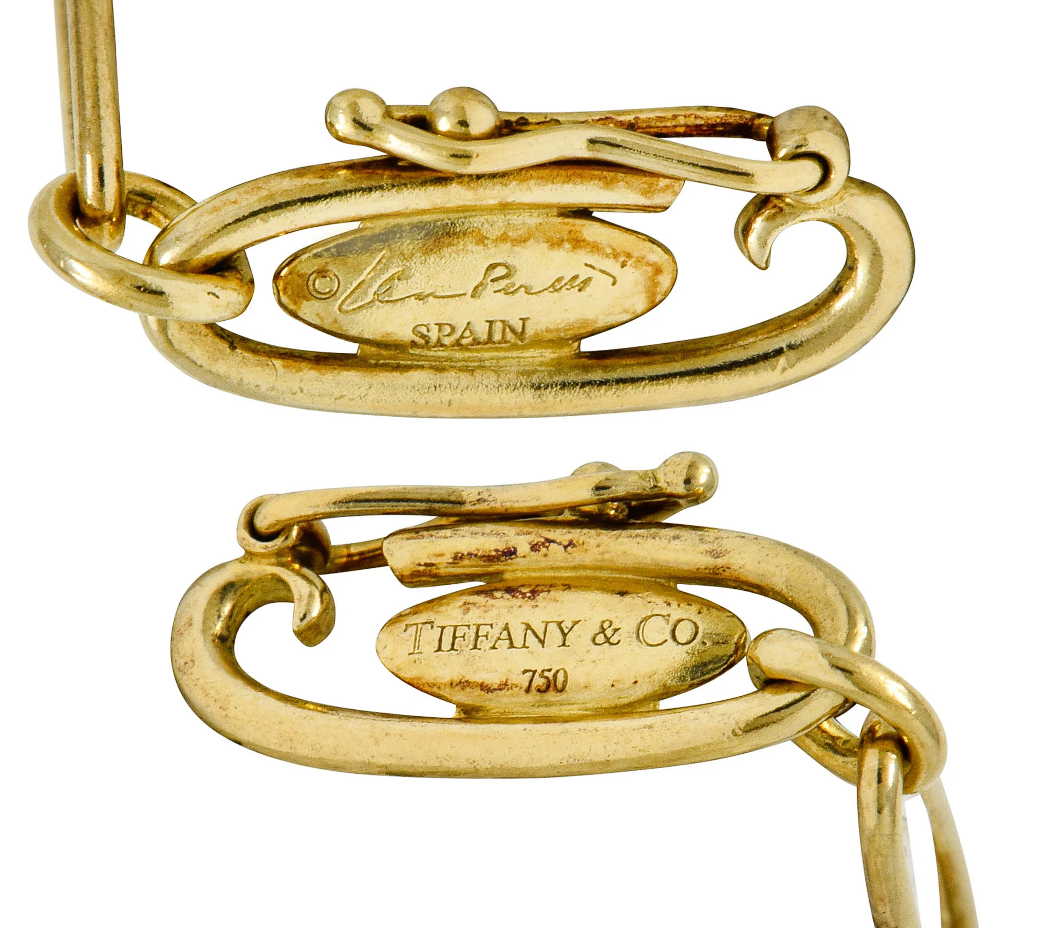 Elsa Peretti Tiffany & Co. Spain 18 Karat Gold Starfish Charm Bracelet - Image 7