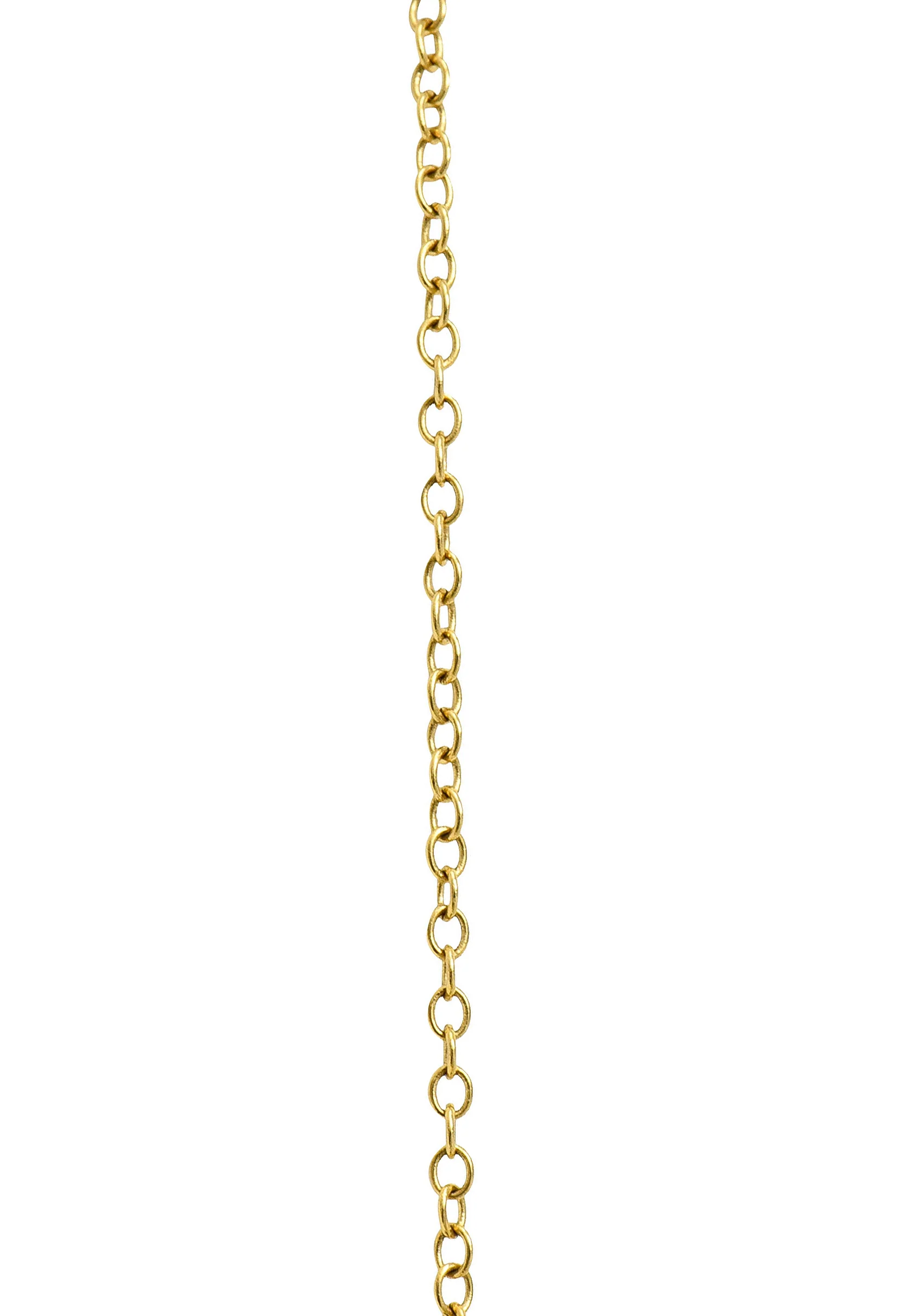 Elsa Peretti Tiffany & Co. Tiger's Eye Quartz 18 Karat Gold Bottle Jug Pendant Necklace - Image 7