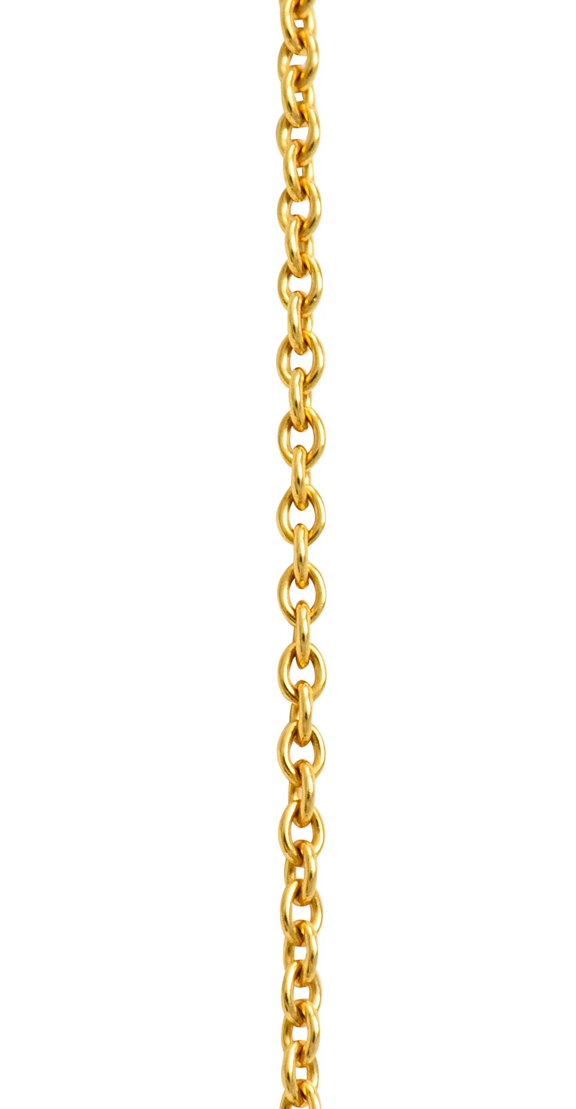 Faberge Diamond 18 Karat Gold Enamel Egg Drop Pendant Necklace - Image 5