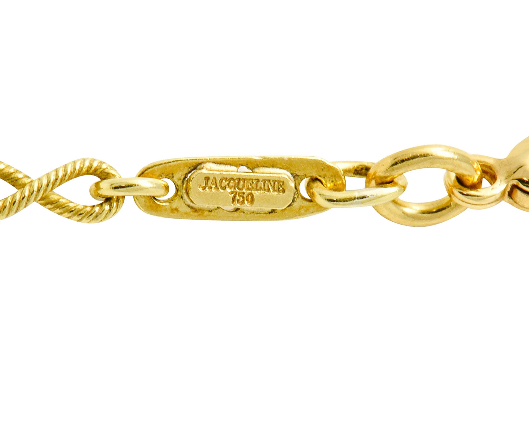 Fantastic Diamond 18 Karat Gold Rondelle Station Necklace - Image 6