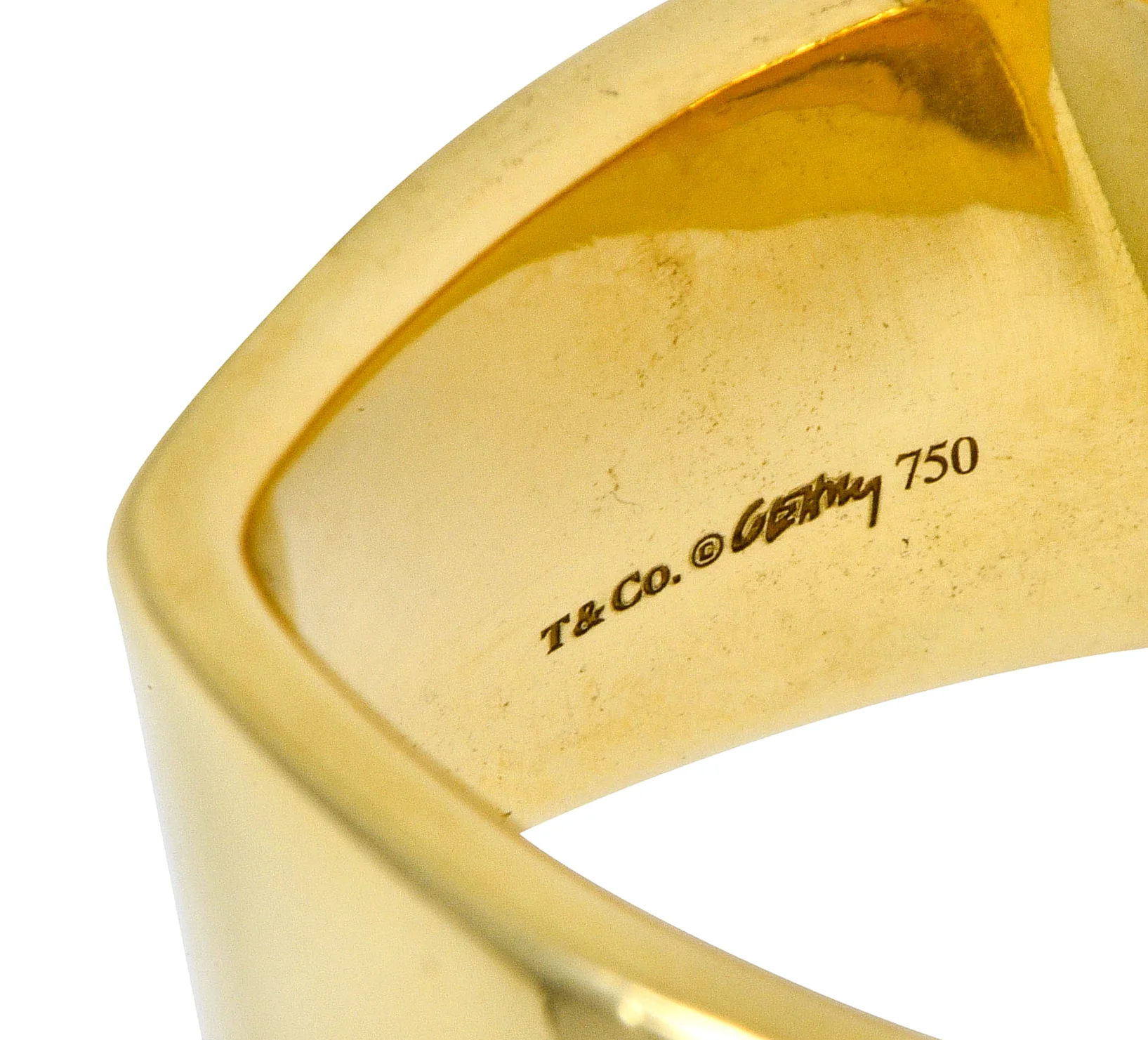 Frank Gehry Tiffany & Co. 18 Karat Gold Wide Torque Band Ring - Image 5