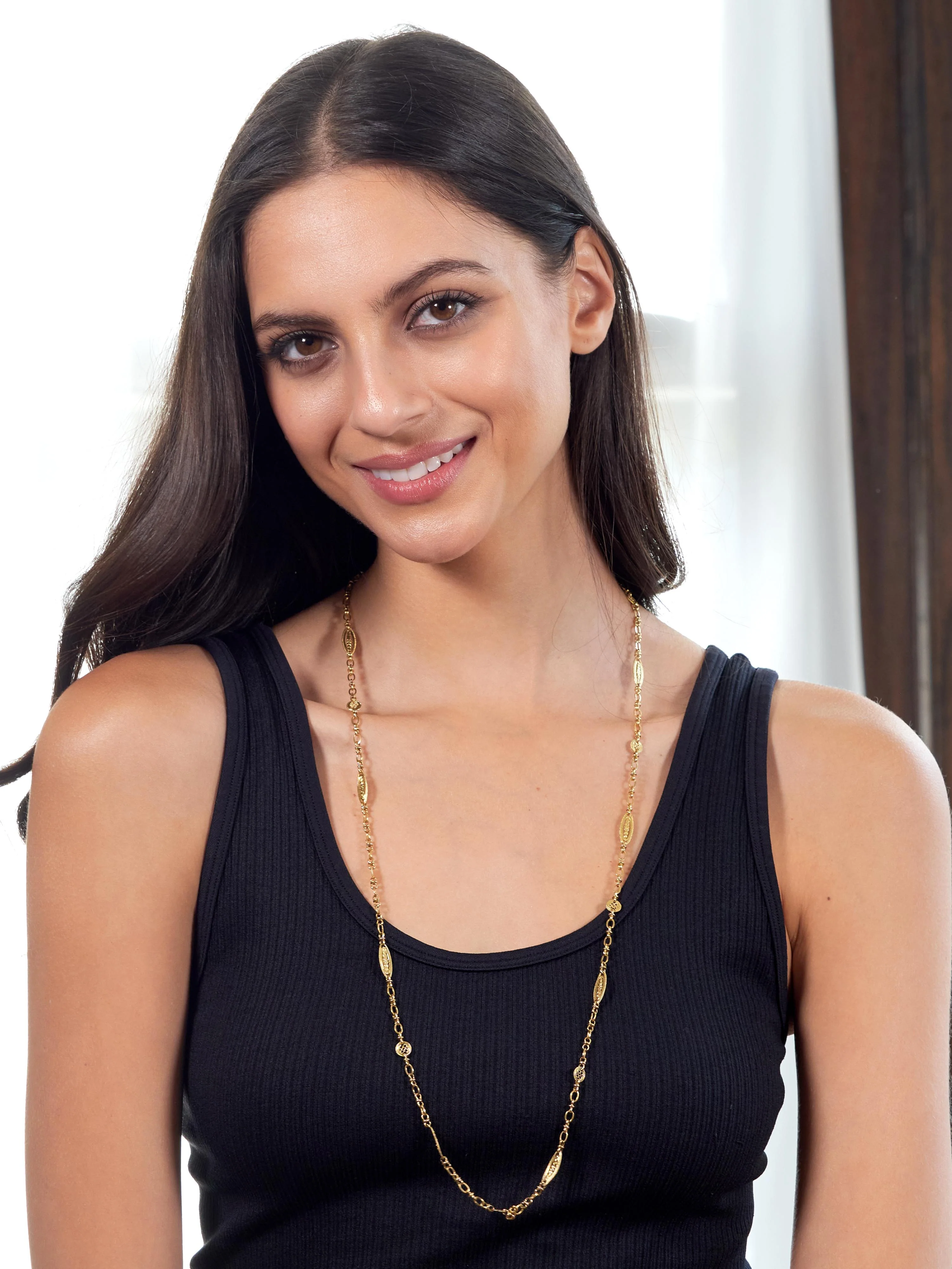 French Victorian 18 Karat Yellow Gold Antique Orange Blossom Link Chain Necklace - Image 10