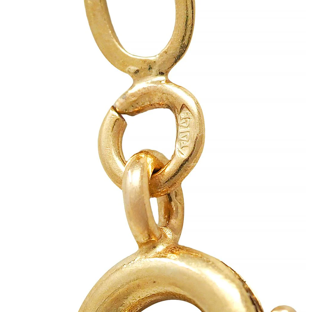 French Victorian 18 Karat Yellow Gold Antique Orange Blossom Link Chain Necklace - Image 9