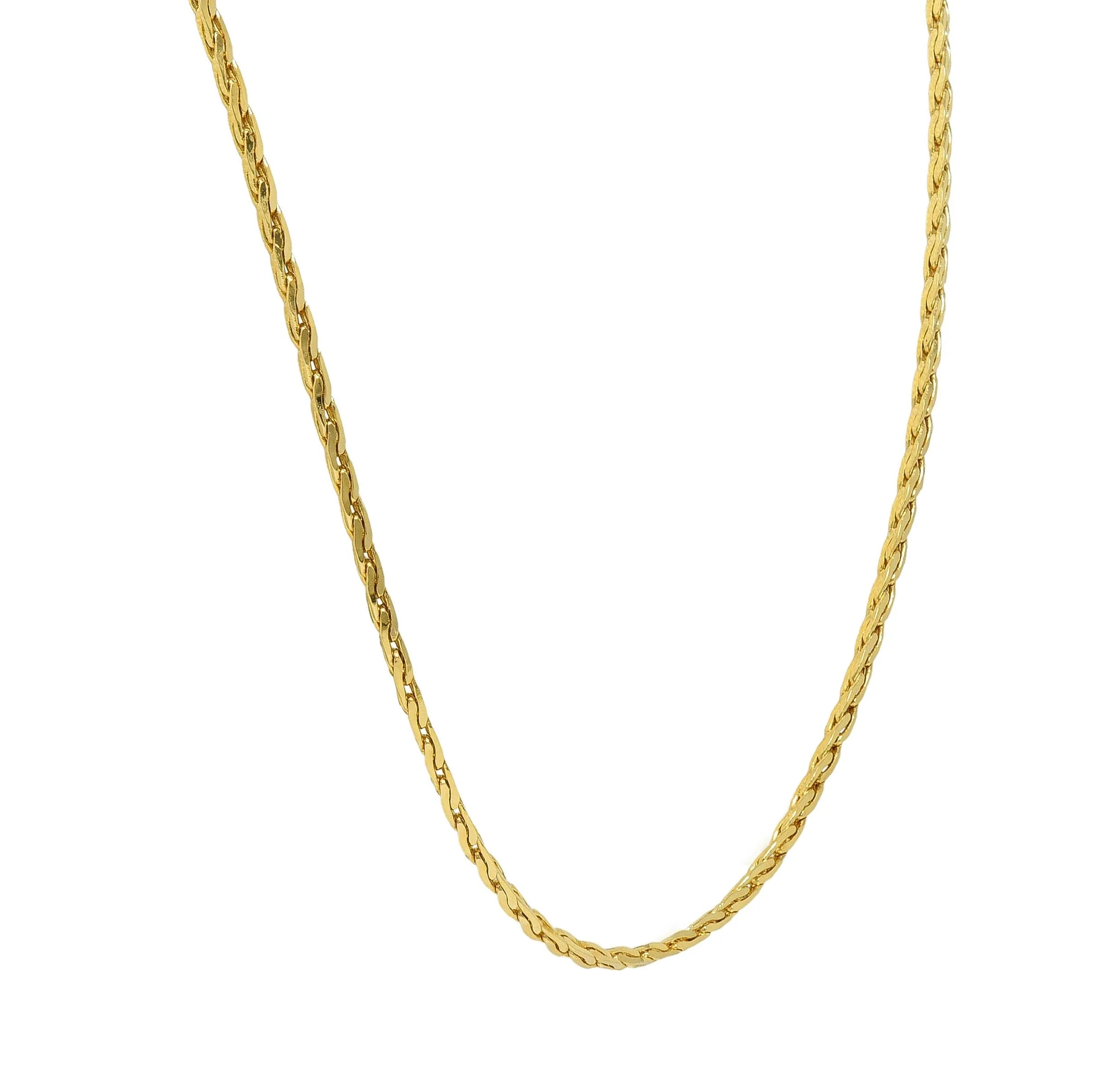 Gucci 1990's 18 Karat Yellow Gold Vintage Unisex Chain Necklace - Image 6