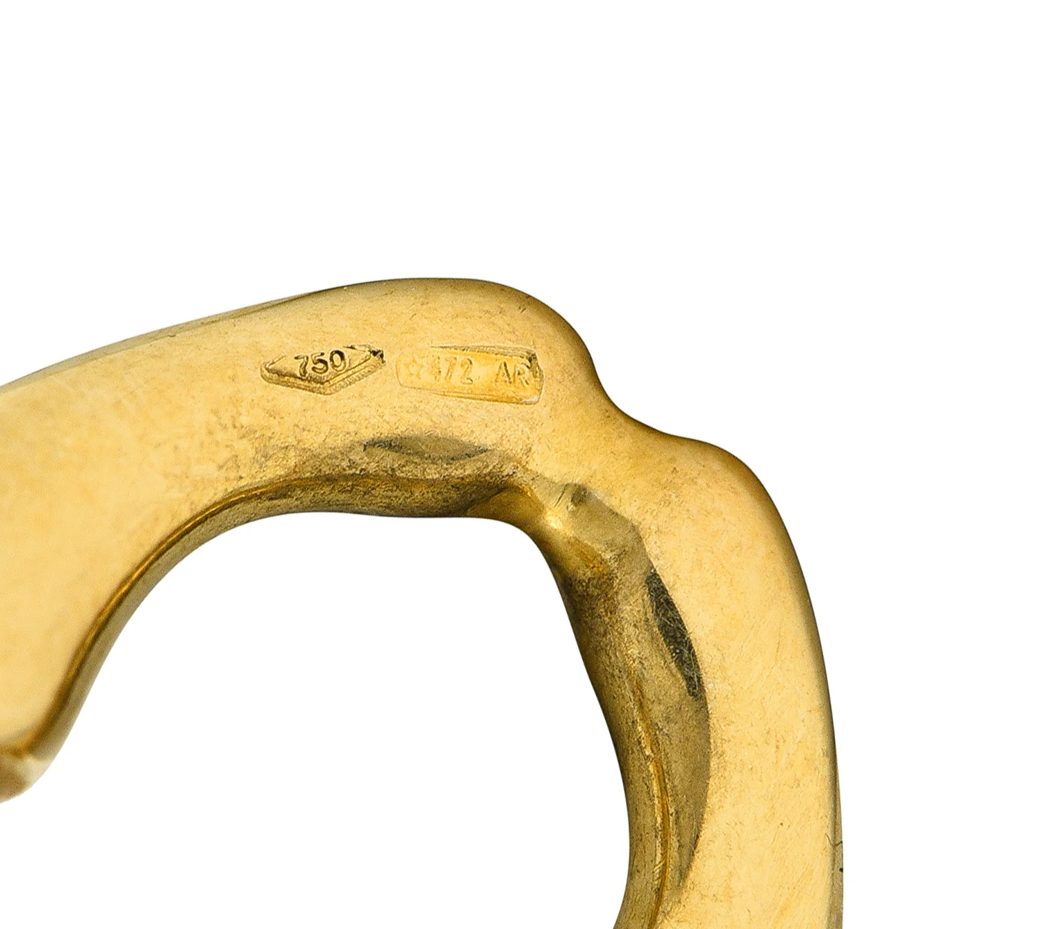 Gucci Contemporary 18 Karat Yellow Gold Bamboo Link Station Necklace - Image 6