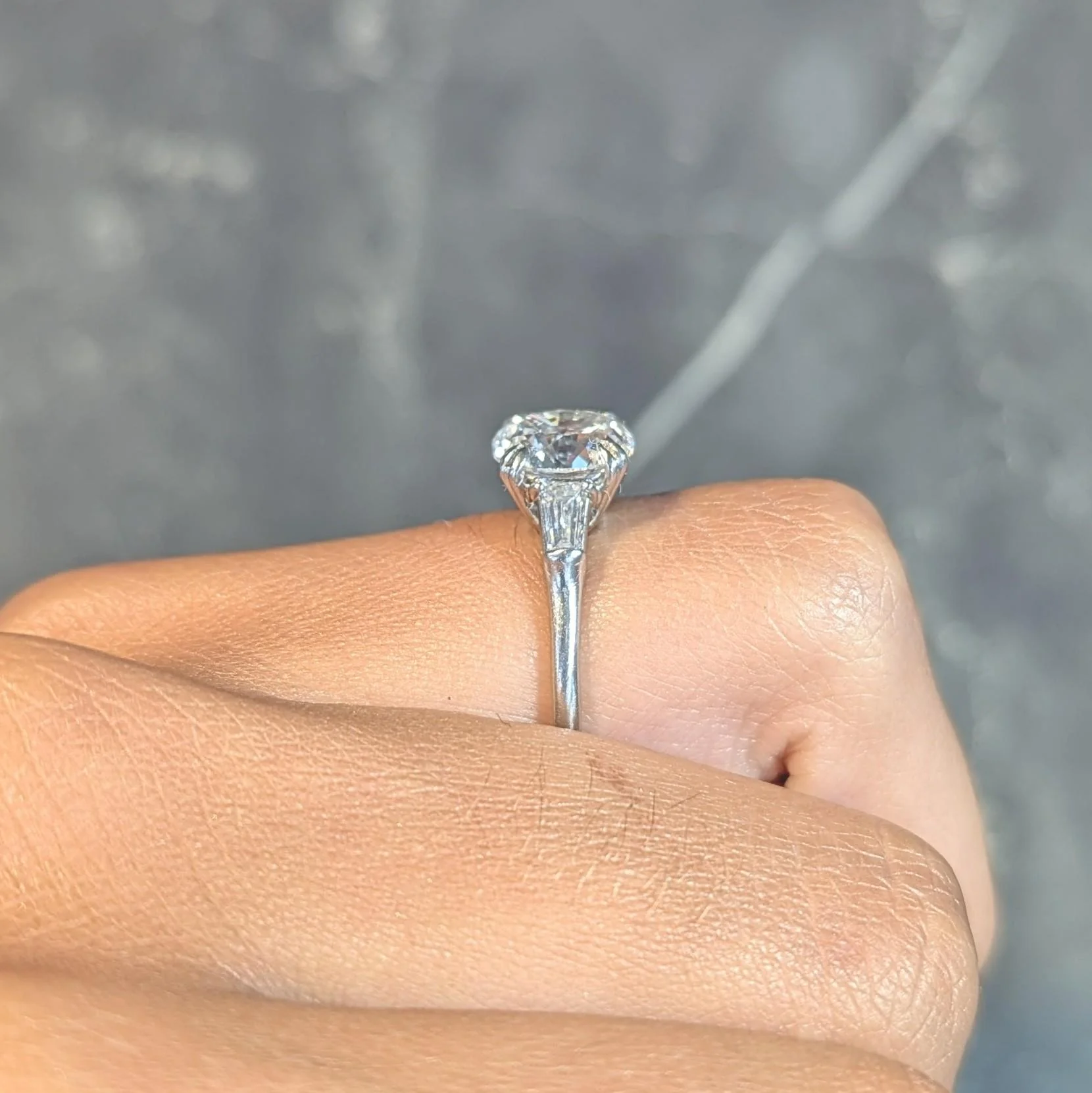Harry Winston 1978 2.34 CTW Oval Cut Diamond Platinum Vintage Engagement Ring - Image 19