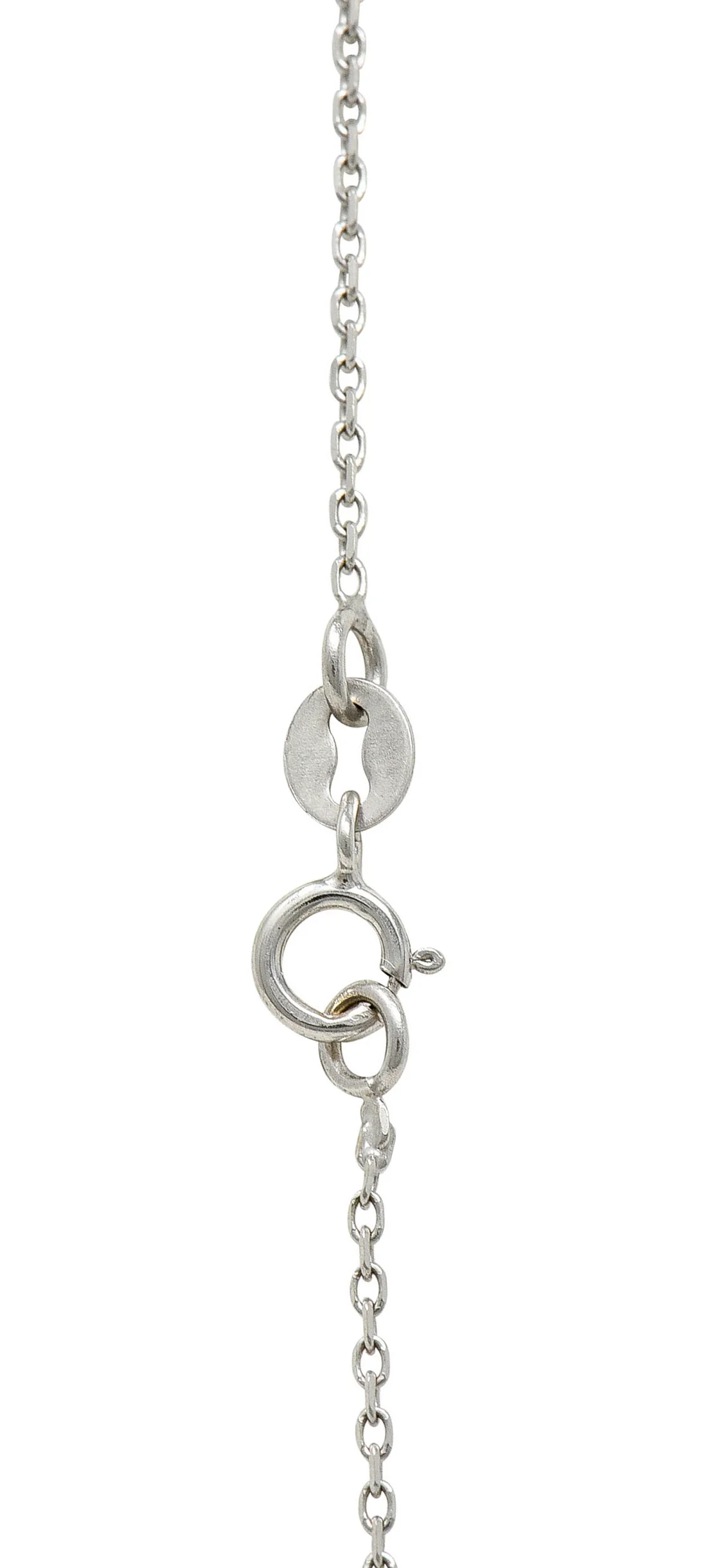 Hawaiian Na Hoku Mother-Of-Pearl Diamond 14 Karat White Gold Sun Pendant Necklace - Image 8
