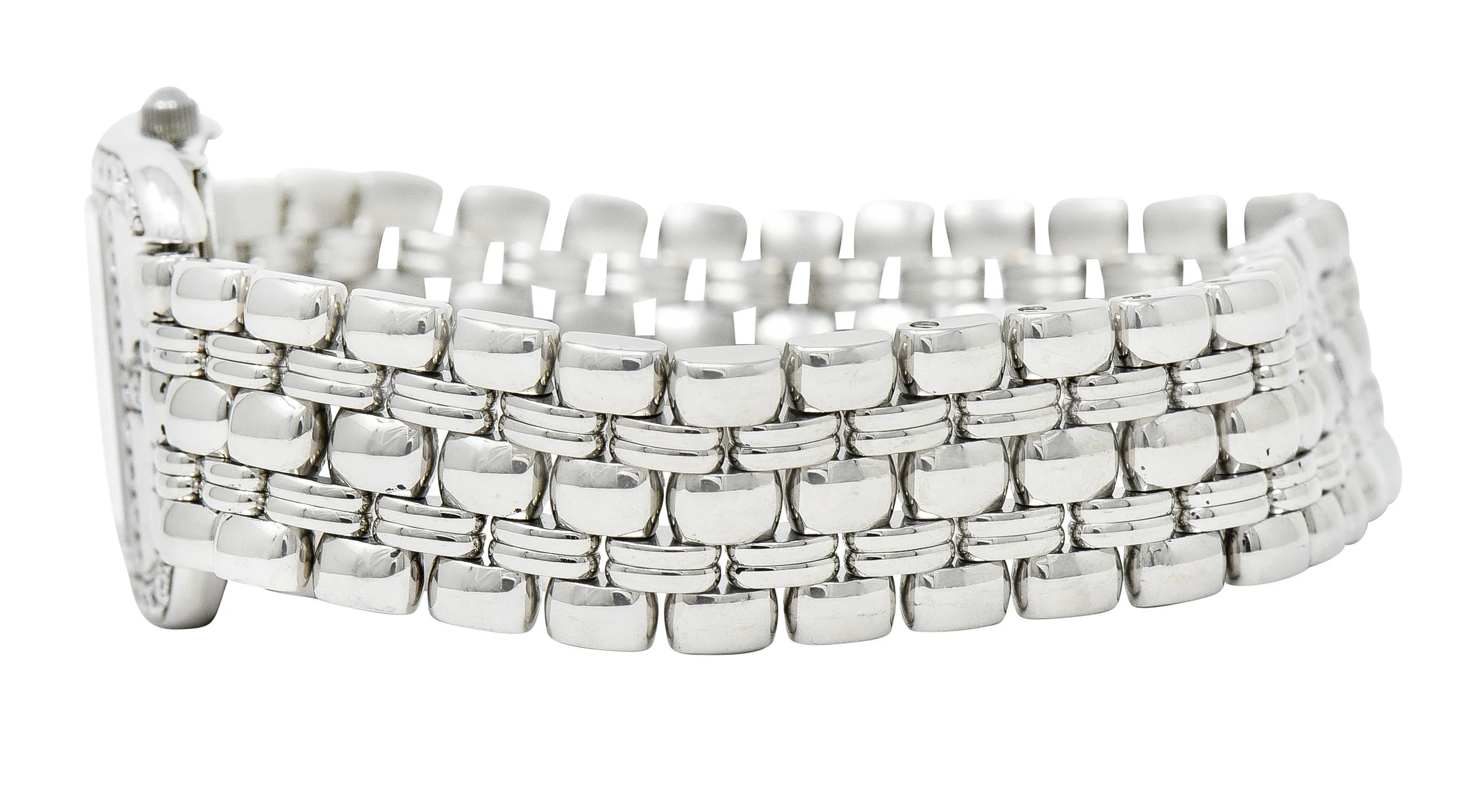 Hermès 1.25 CTW Diamond Stainless Steel Cape Cod Watch Bracelet - Image 6