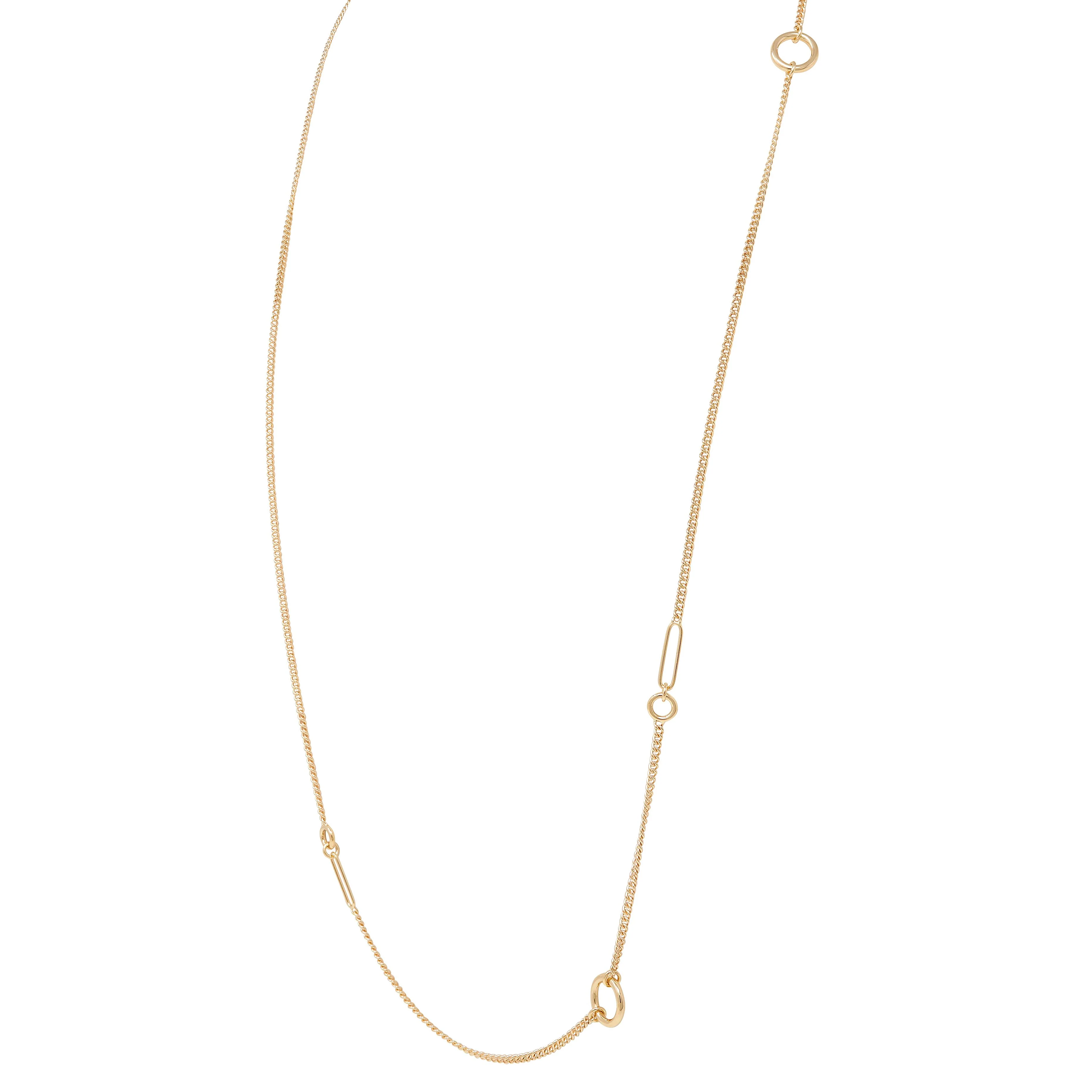 Hermès Contemporary 18 Karat Rose Gold Chaine d'Ancre Station Chain Necklace - Image 6