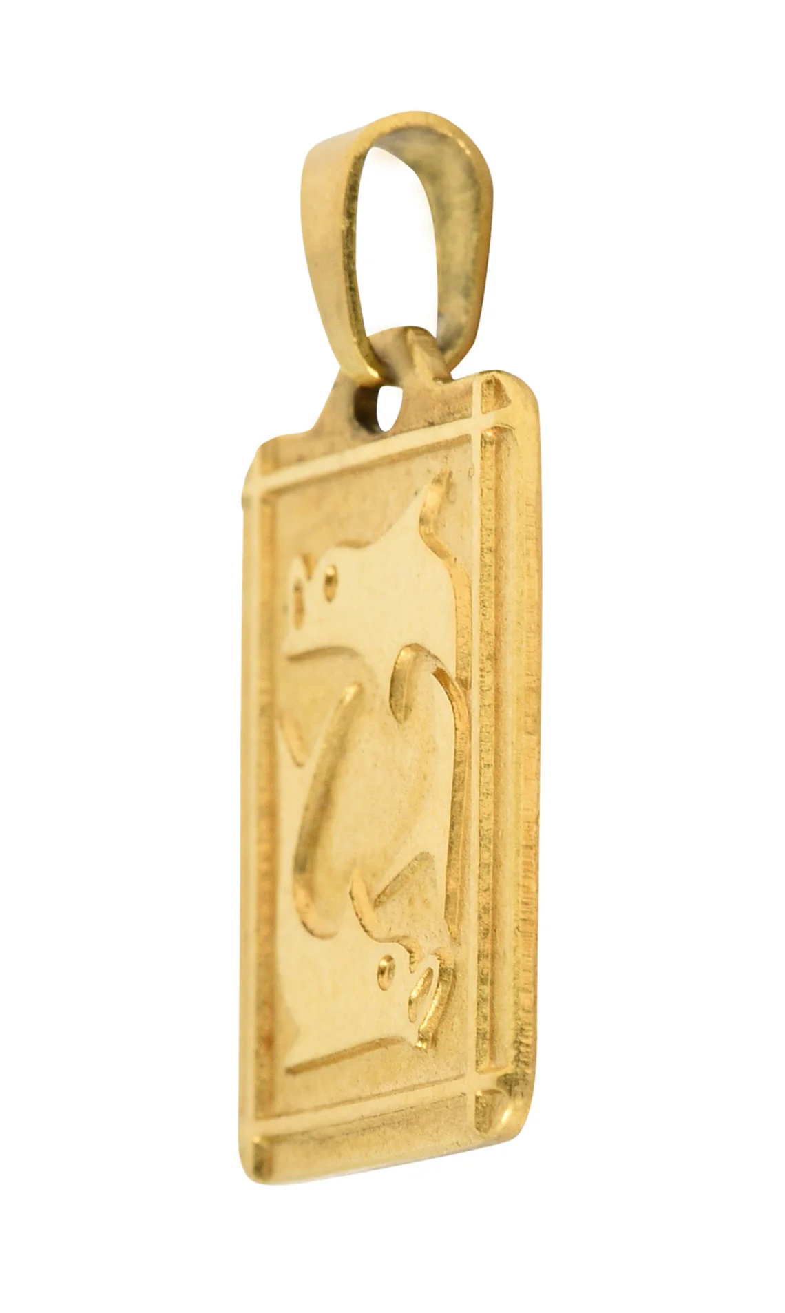 Italian UnoAErre 18 Karat Gold Pisces Zodiac Charm - Image 4