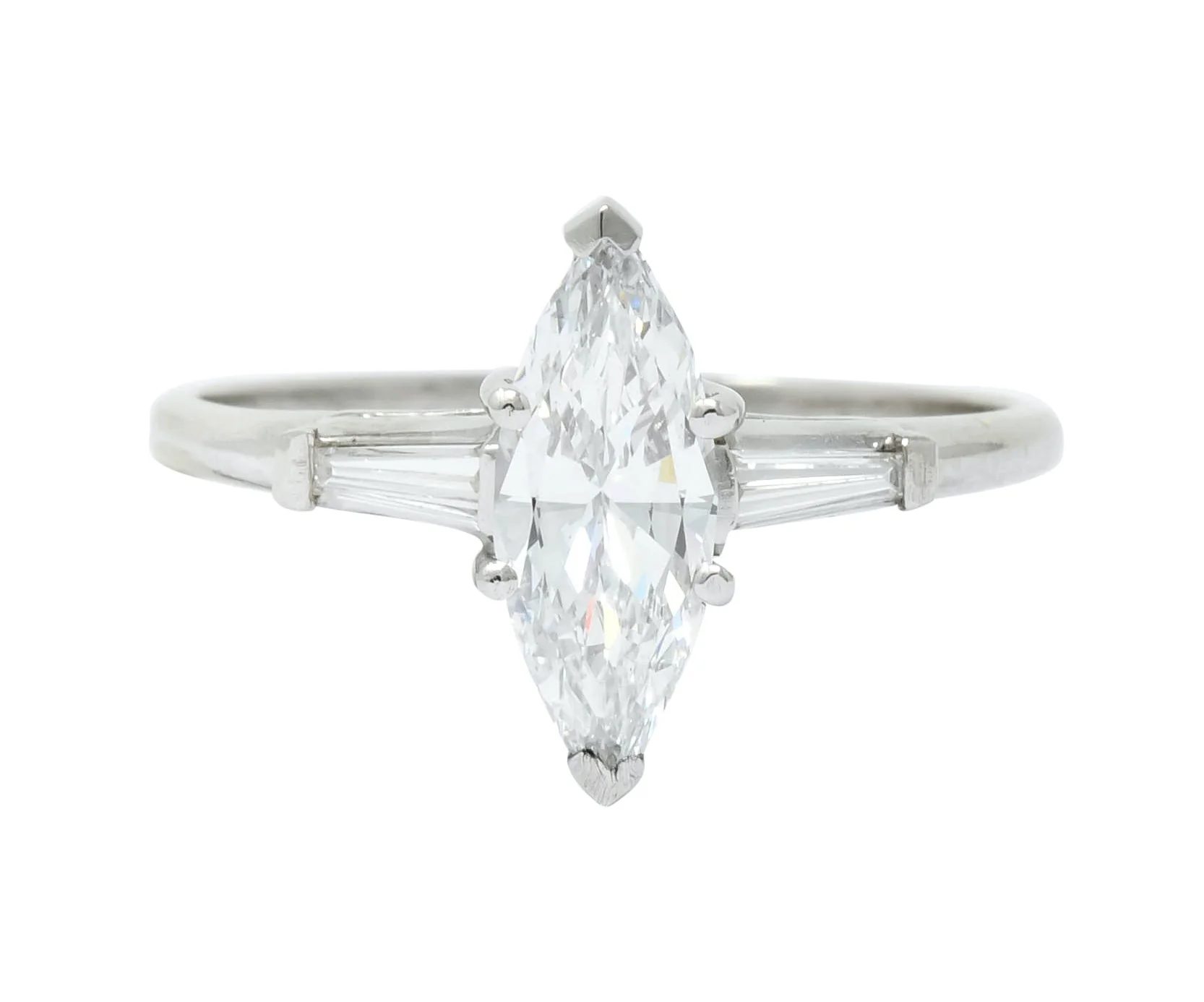 J.E. Caldwell 1.03 CTW Marquise Diamond Platinum Engagement Ring GIA