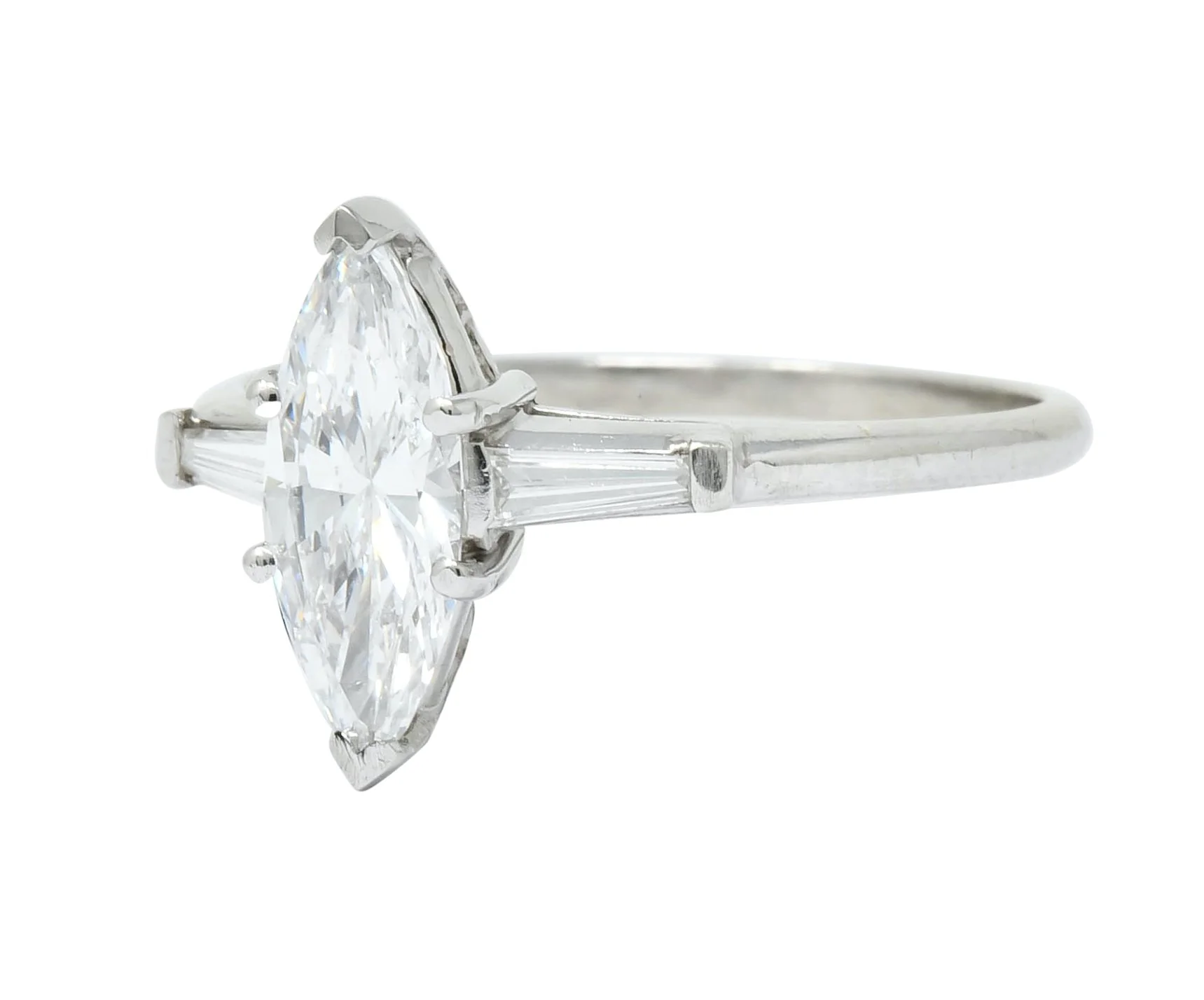 J.E. Caldwell 1.03 CTW Marquise Diamond Platinum Engagement Ring GIA - Image 3