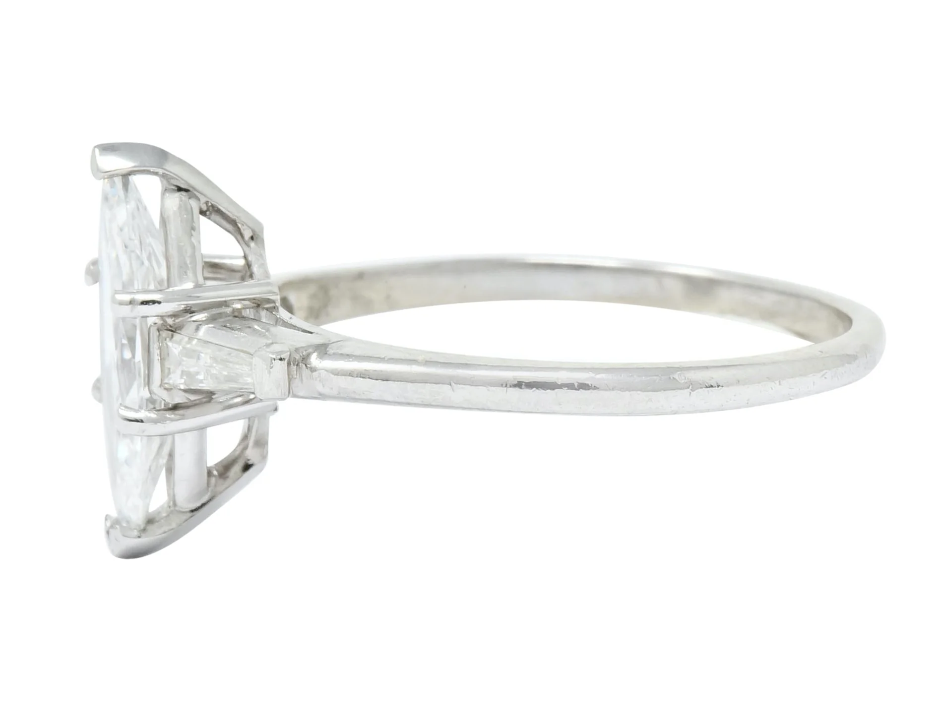 J.E. Caldwell 1.03 CTW Marquise Diamond Platinum Engagement Ring GIA - Image 4