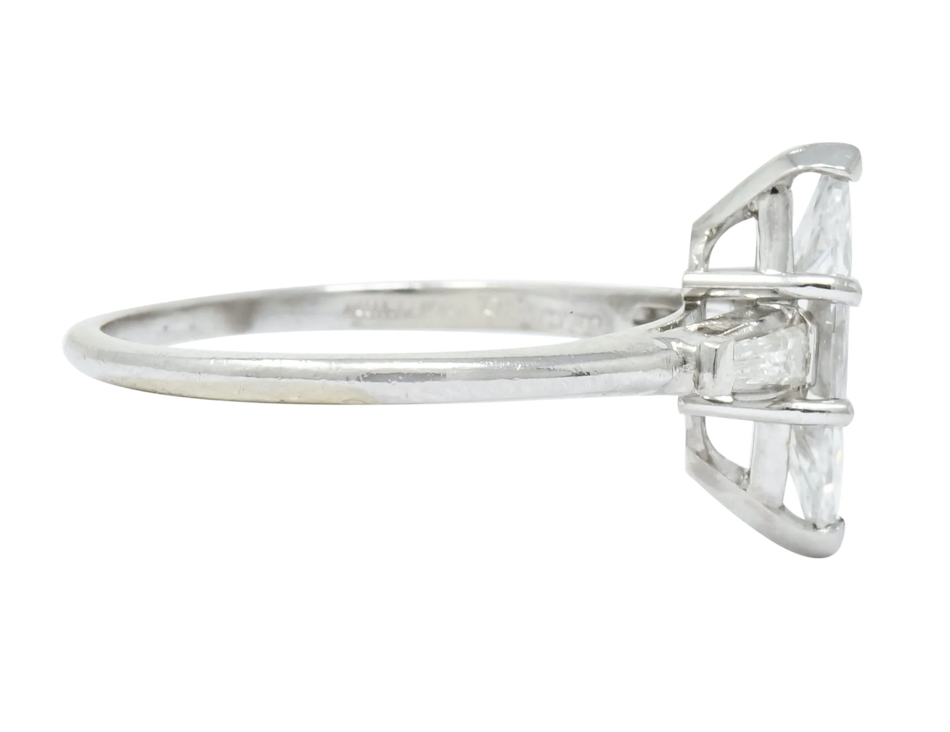 J.E. Caldwell 1.03 CTW Marquise Diamond Platinum Engagement Ring GIA - Image 5