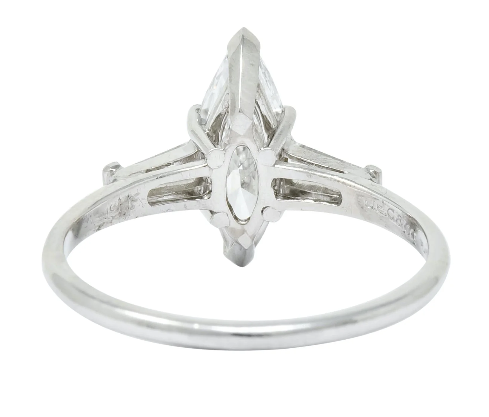 J.E. Caldwell 1.03 CTW Marquise Diamond Platinum Engagement Ring GIA - Image 6