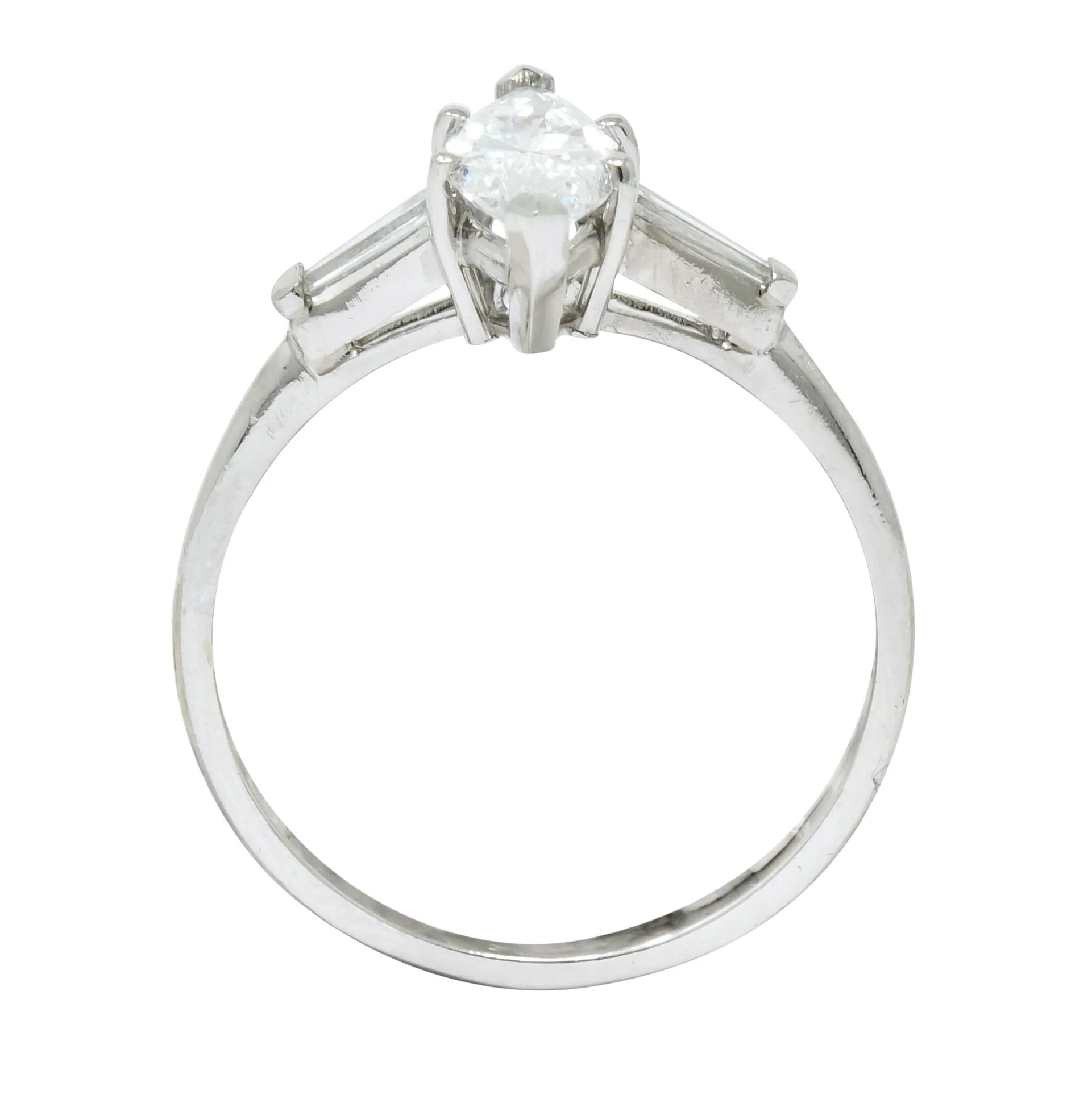 J.E. Caldwell 1.03 CTW Marquise Diamond Platinum Engagement Ring GIA - Image 7
