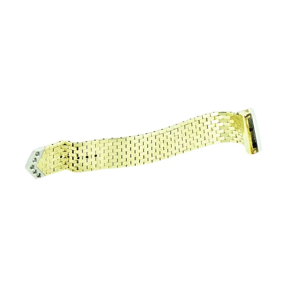 J.E. Caldwell Retro 0.43 CTW Diamond 14 Karat Gold Platinum Buckle Ring - Image 9