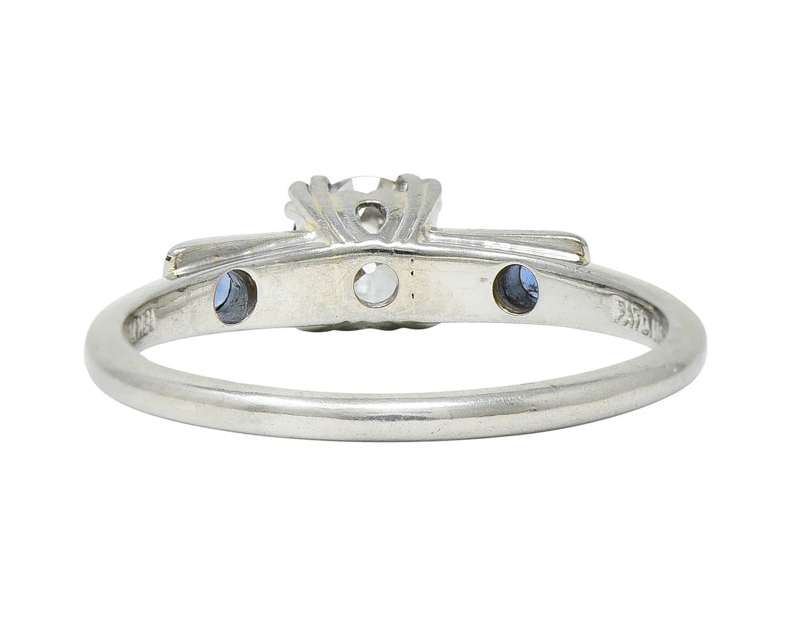 Jabel 0.51 CTW Diamond Sapphire 18 Karat White Gold Ring - Image 4