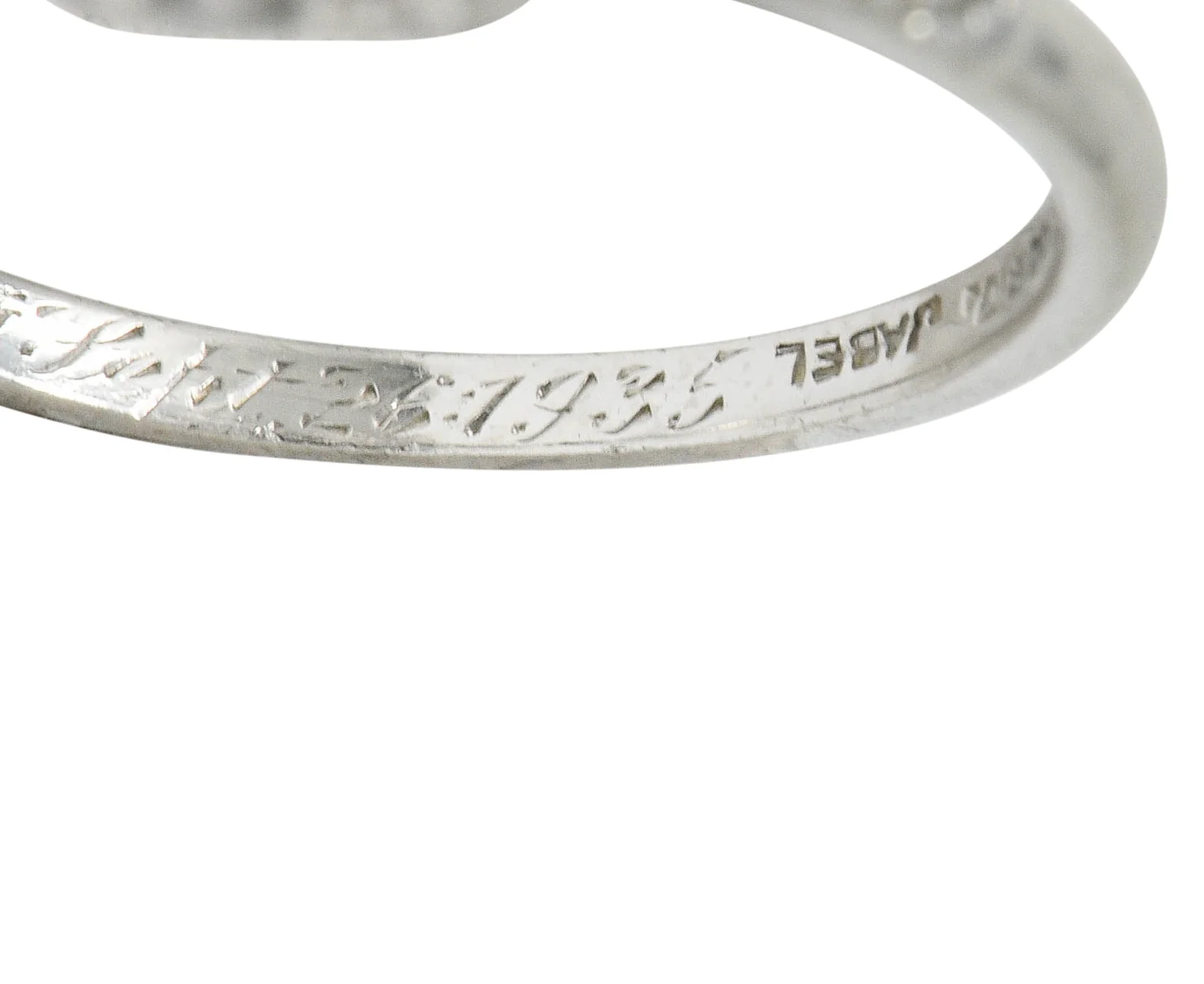 Jabel Late Art Deco 0.83 CTW Diamond Platinum Engagement Ring - Image 12