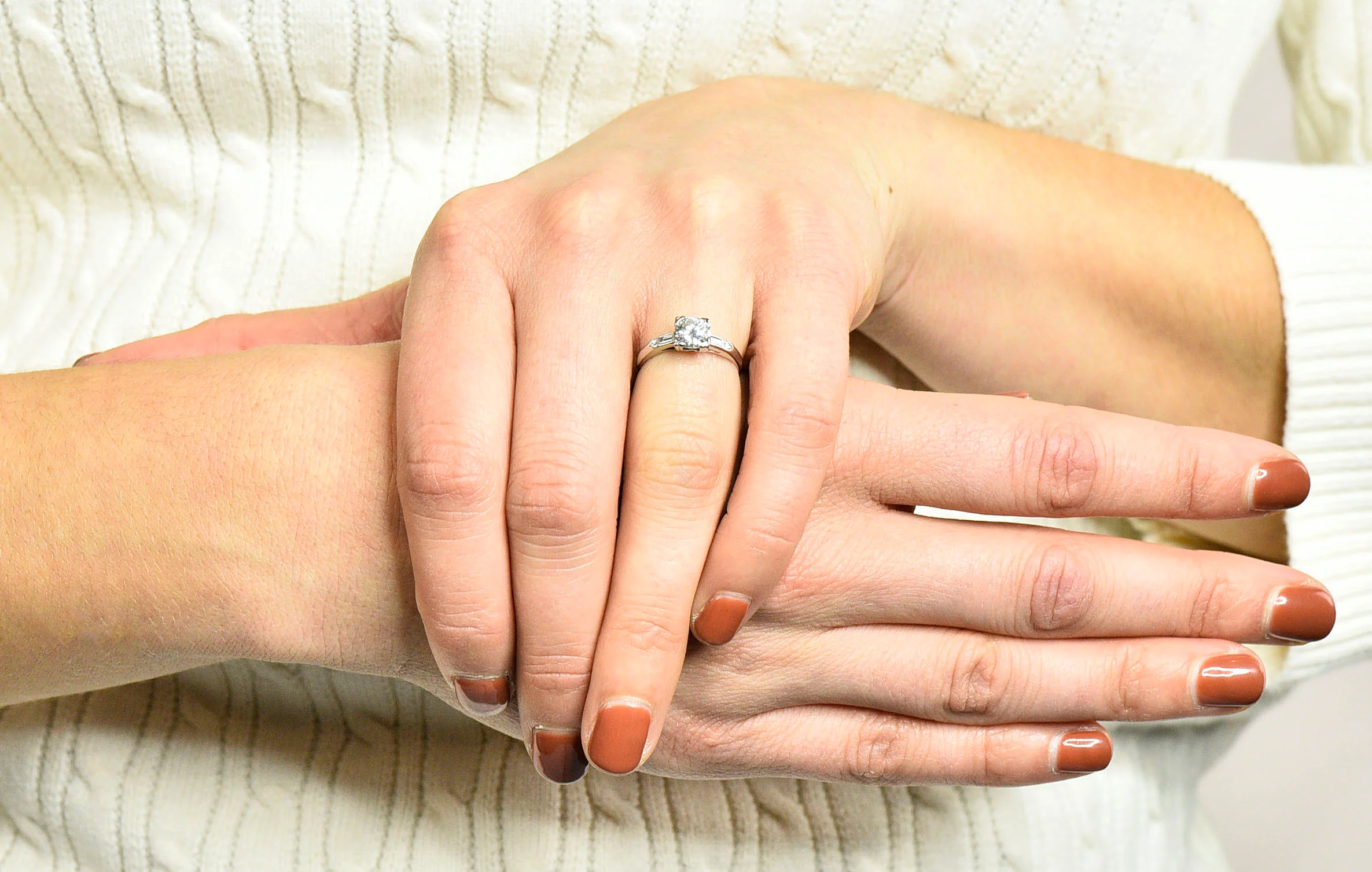 Jabel Late Art Deco 0.83 CTW Diamond Platinum Engagement Ring - Image 15