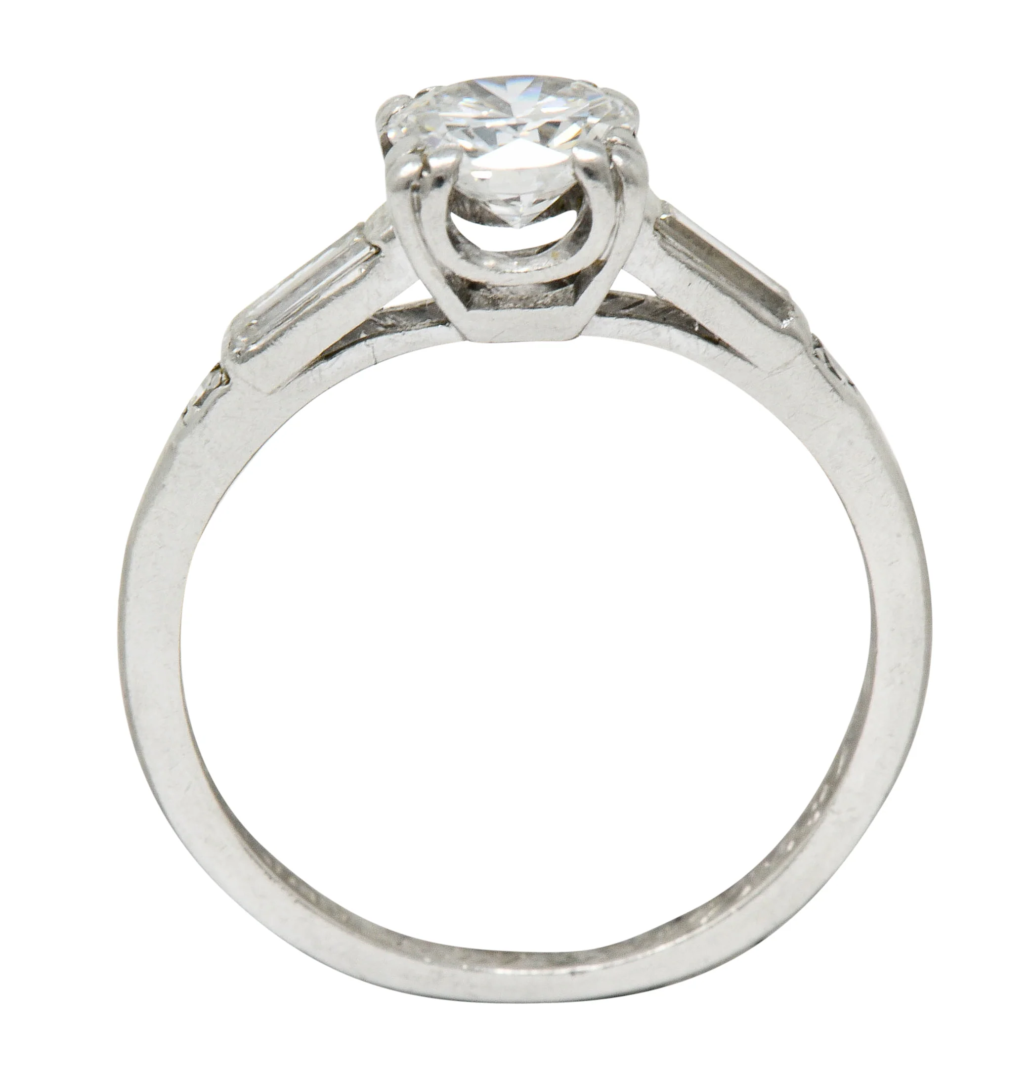 Jabel Late Art Deco 0.83 CTW Diamond Platinum Engagement Ring - Image 7