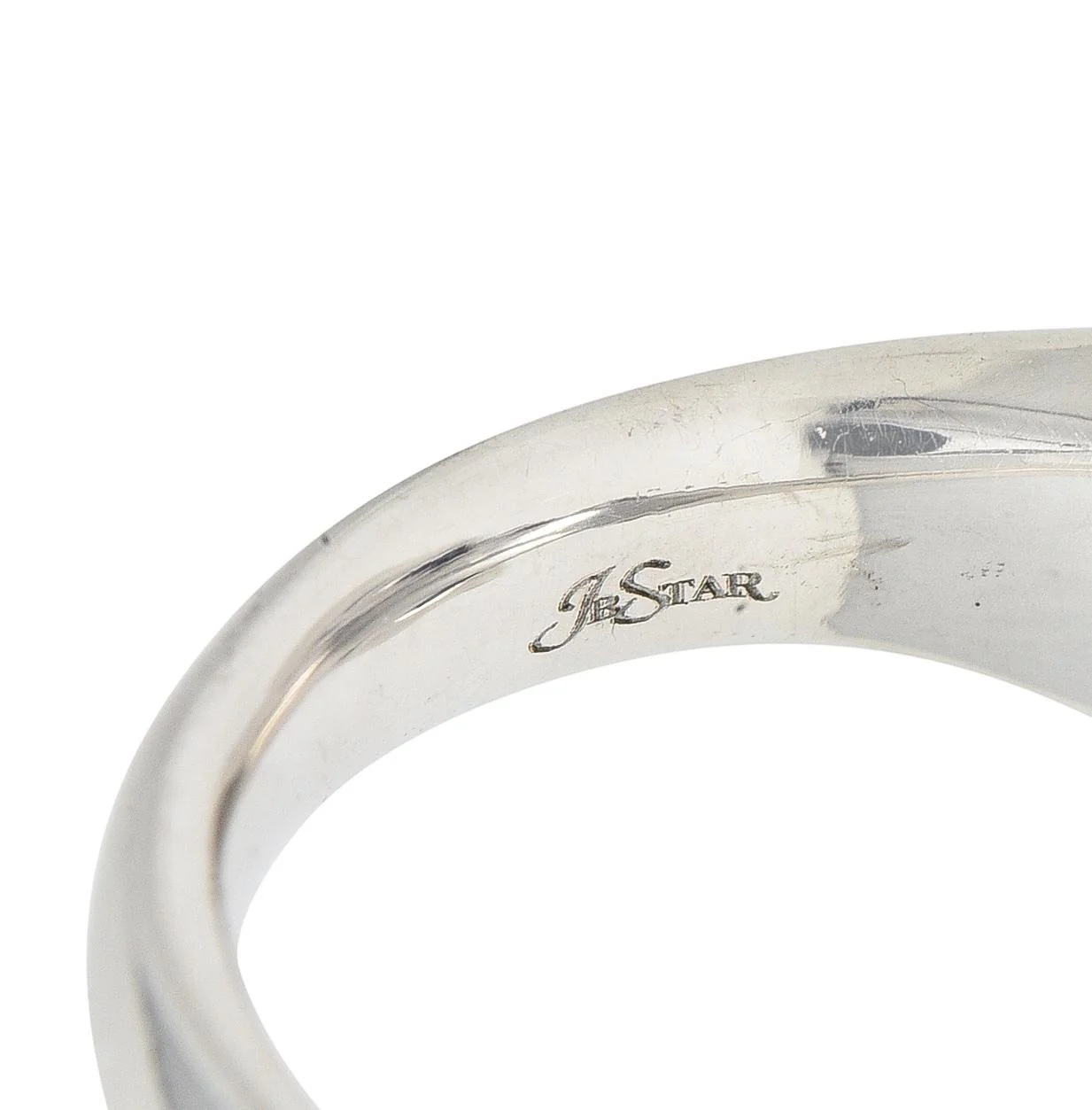 JB Star 7.15 CTW Ceylon Sapphire Diamond Platinum Five Stone Ring GIA - Image 9